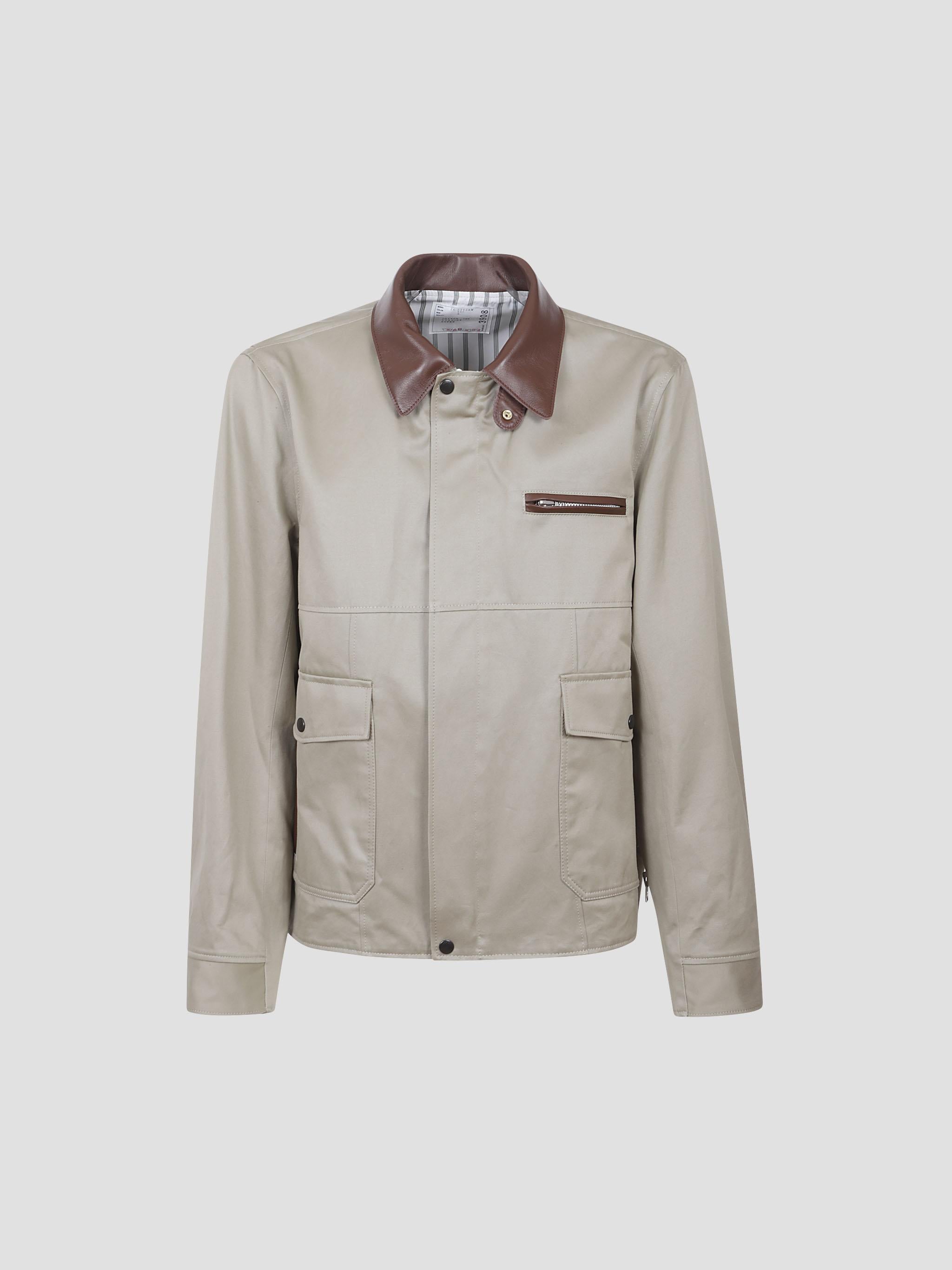 Cotton chino blouson