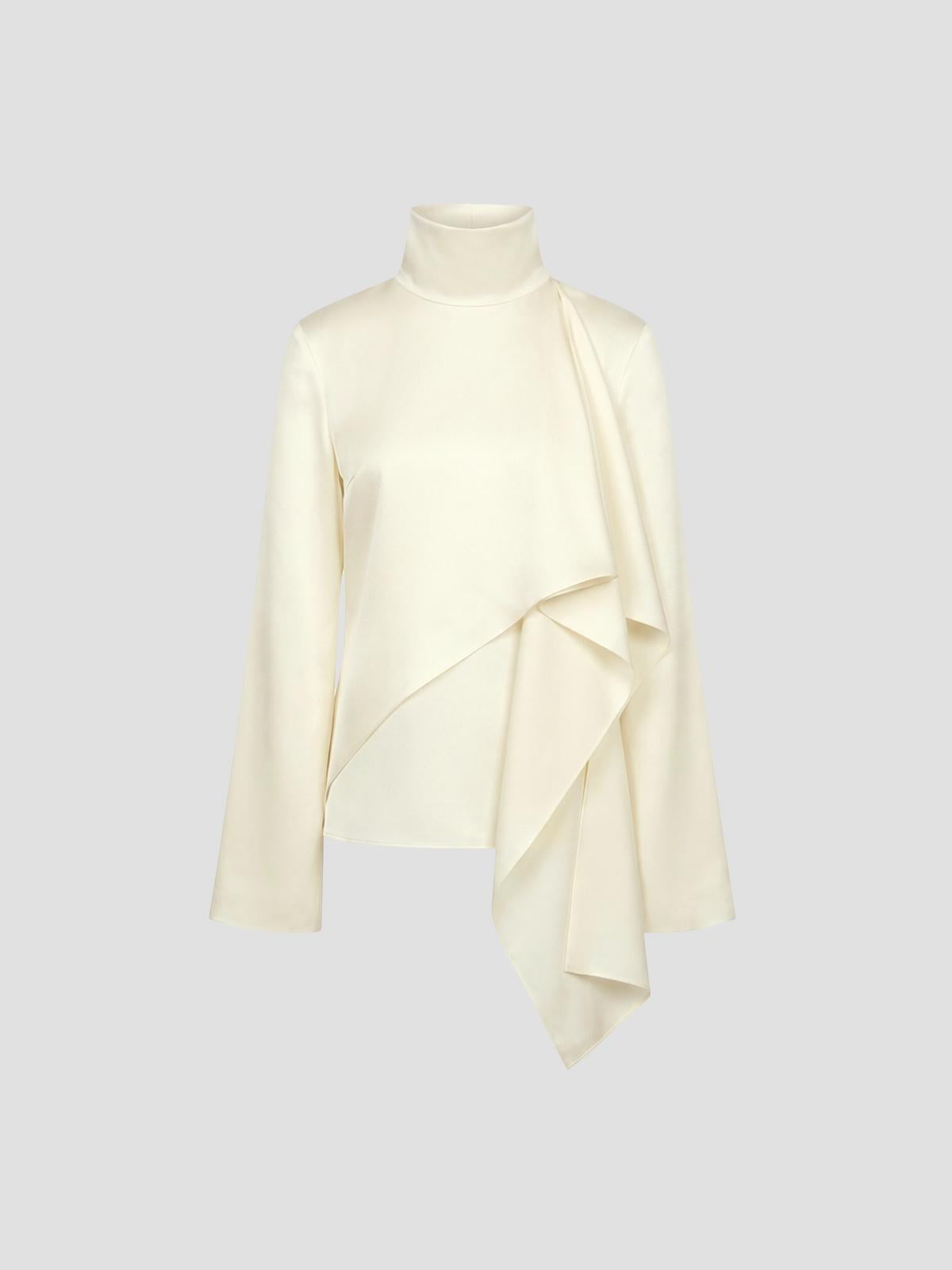 Silk foulard top