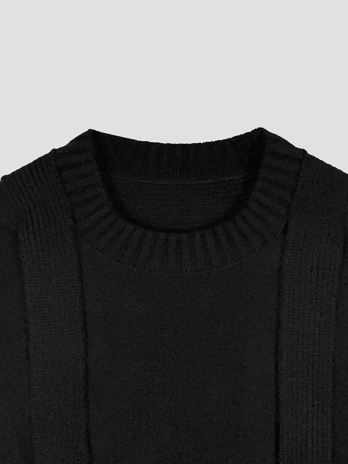 Wool knit pullover