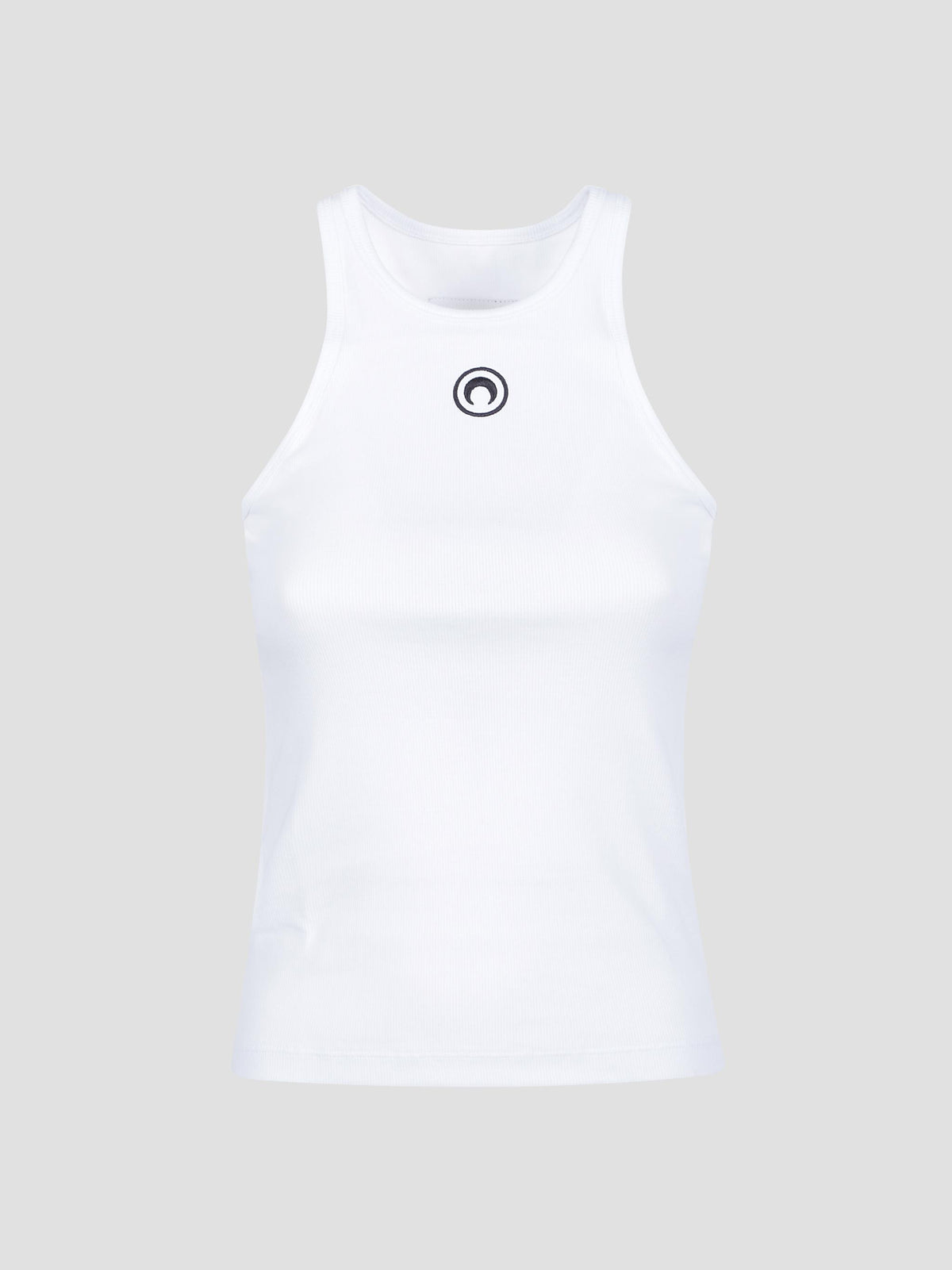 Moon logo ribbed tank top