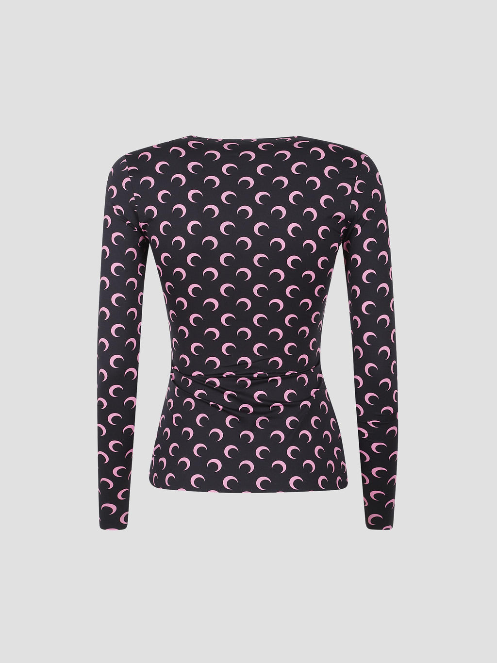 Moon printed ls crewneck top