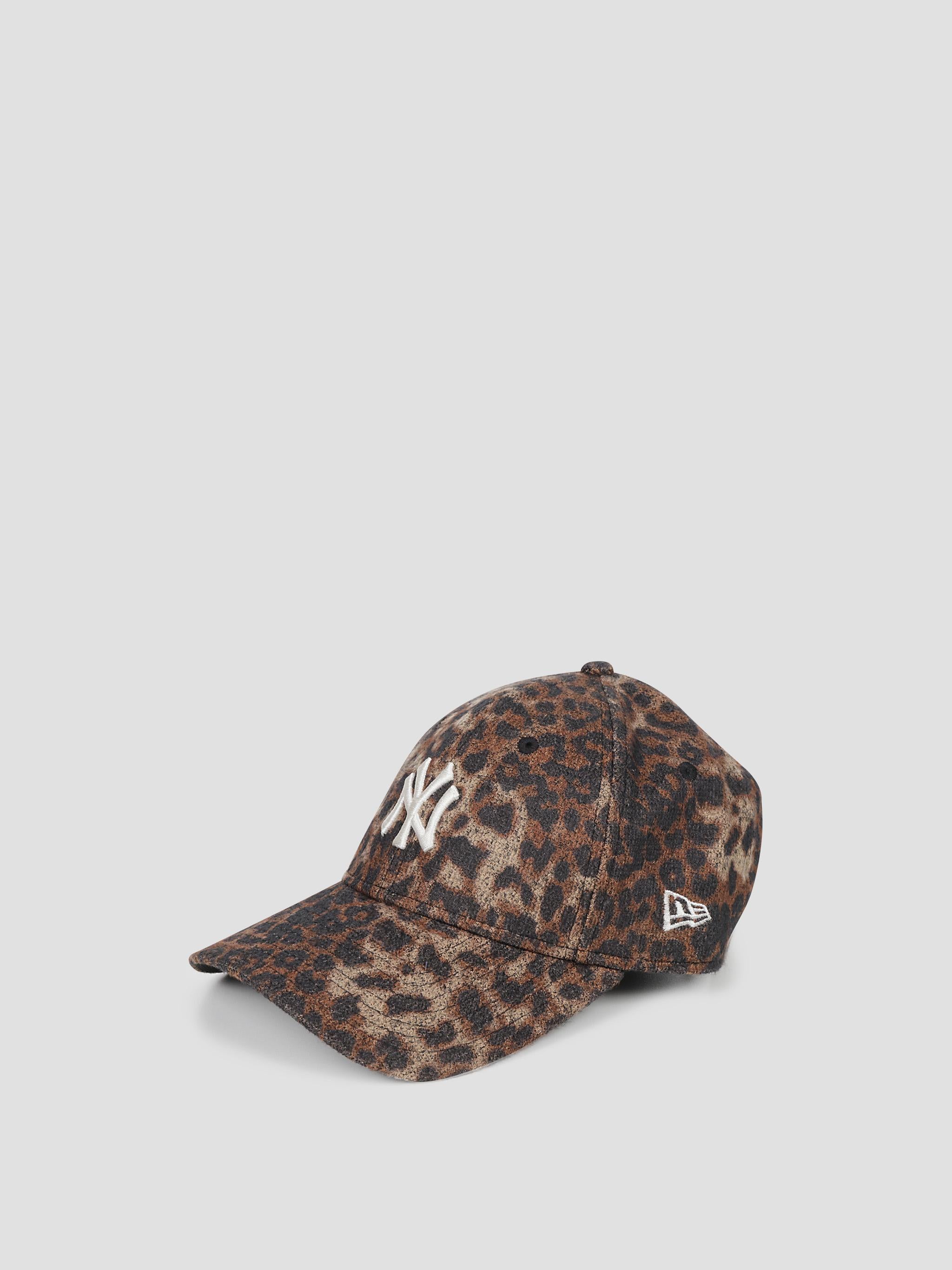 9forty new york yankees mlb cozy leopard cap