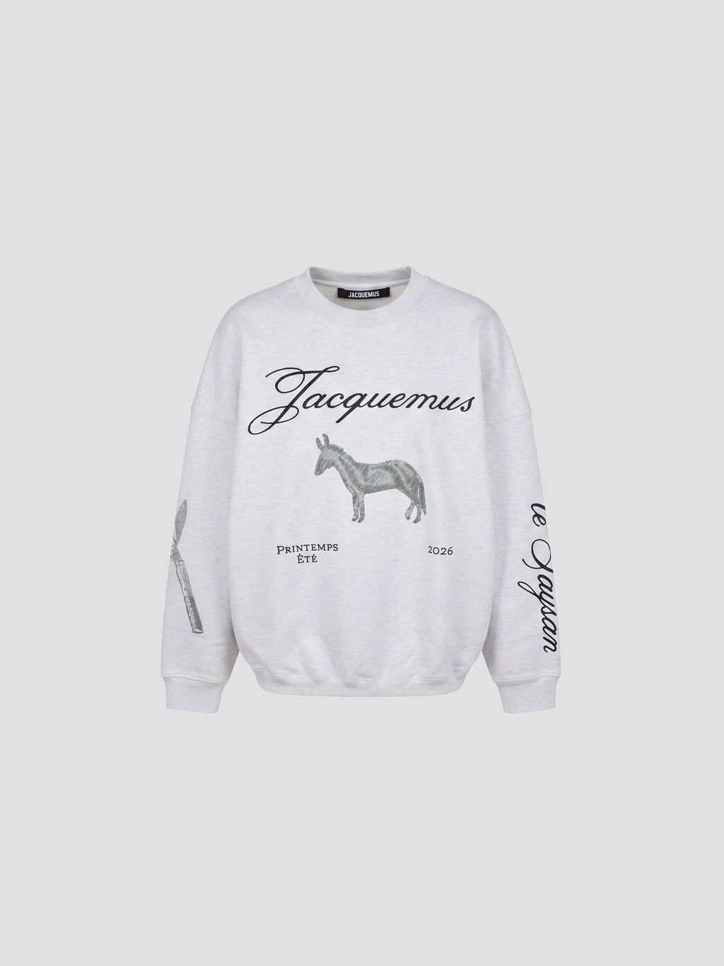 Jacquemus Le sweatshirt ane in grey