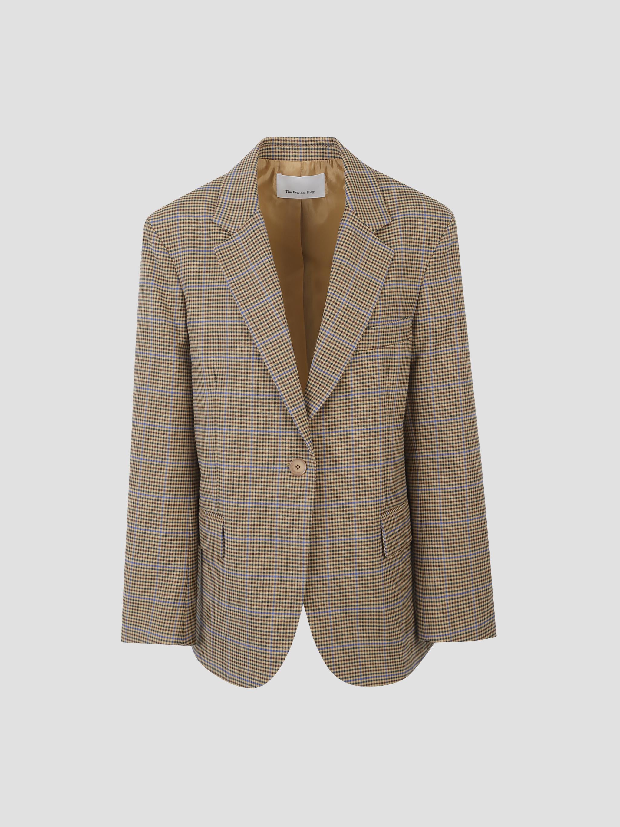 Lyra oversized houndstooth blazer