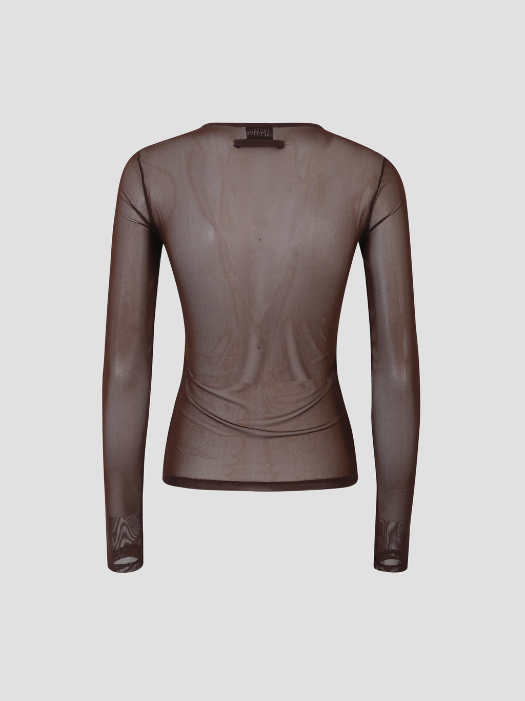 Mesh crewneck long sleeves