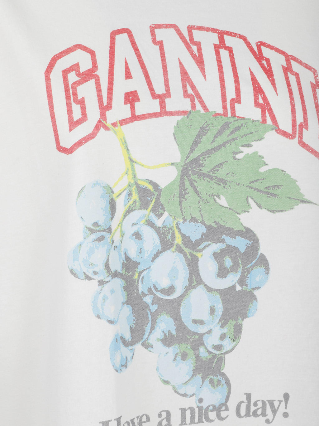 Basic cotton jersey grapes relaxed t-shirt
