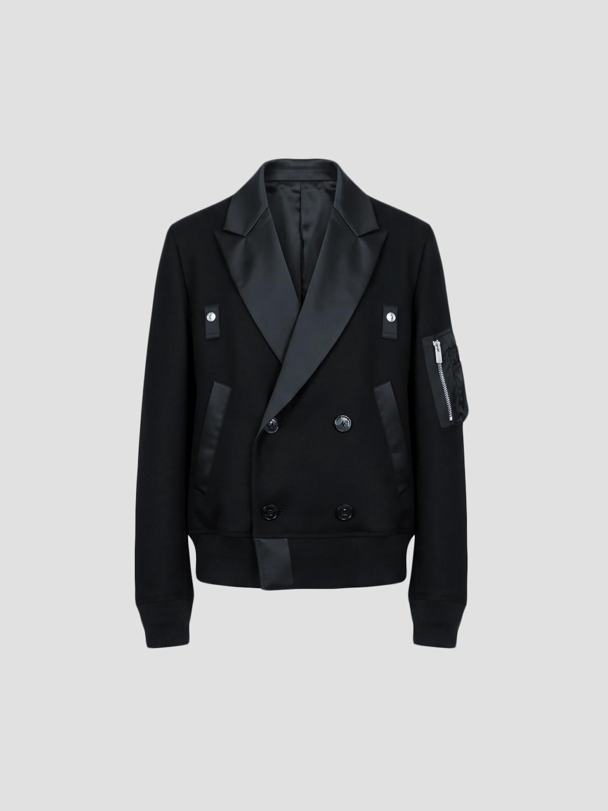 Wool flannel twill jacket