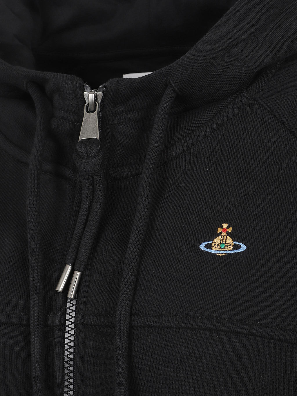 Cropped raglan zip hoodie