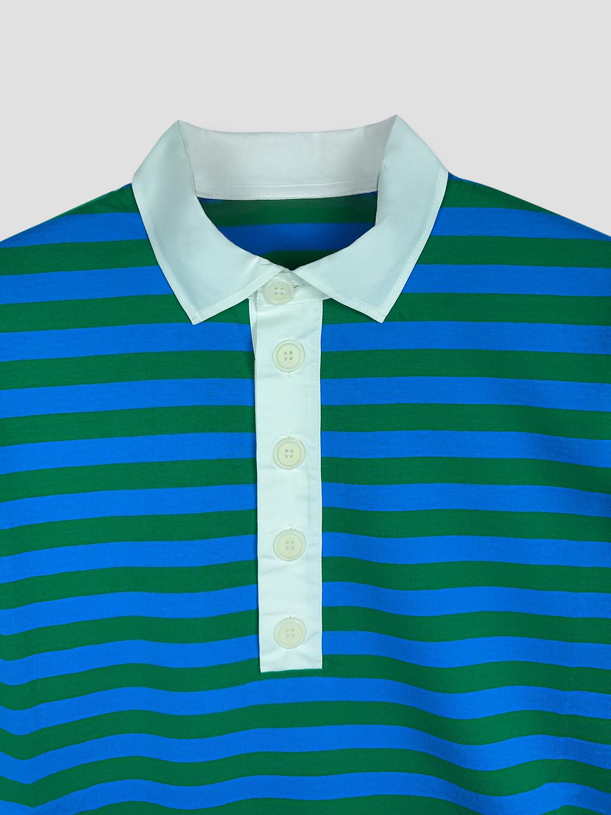 Ethan striped cotton jersey rugby shirt