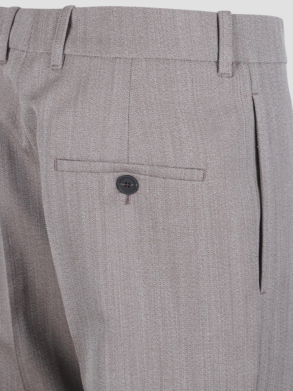 Quarte pin-tuck wool trousers