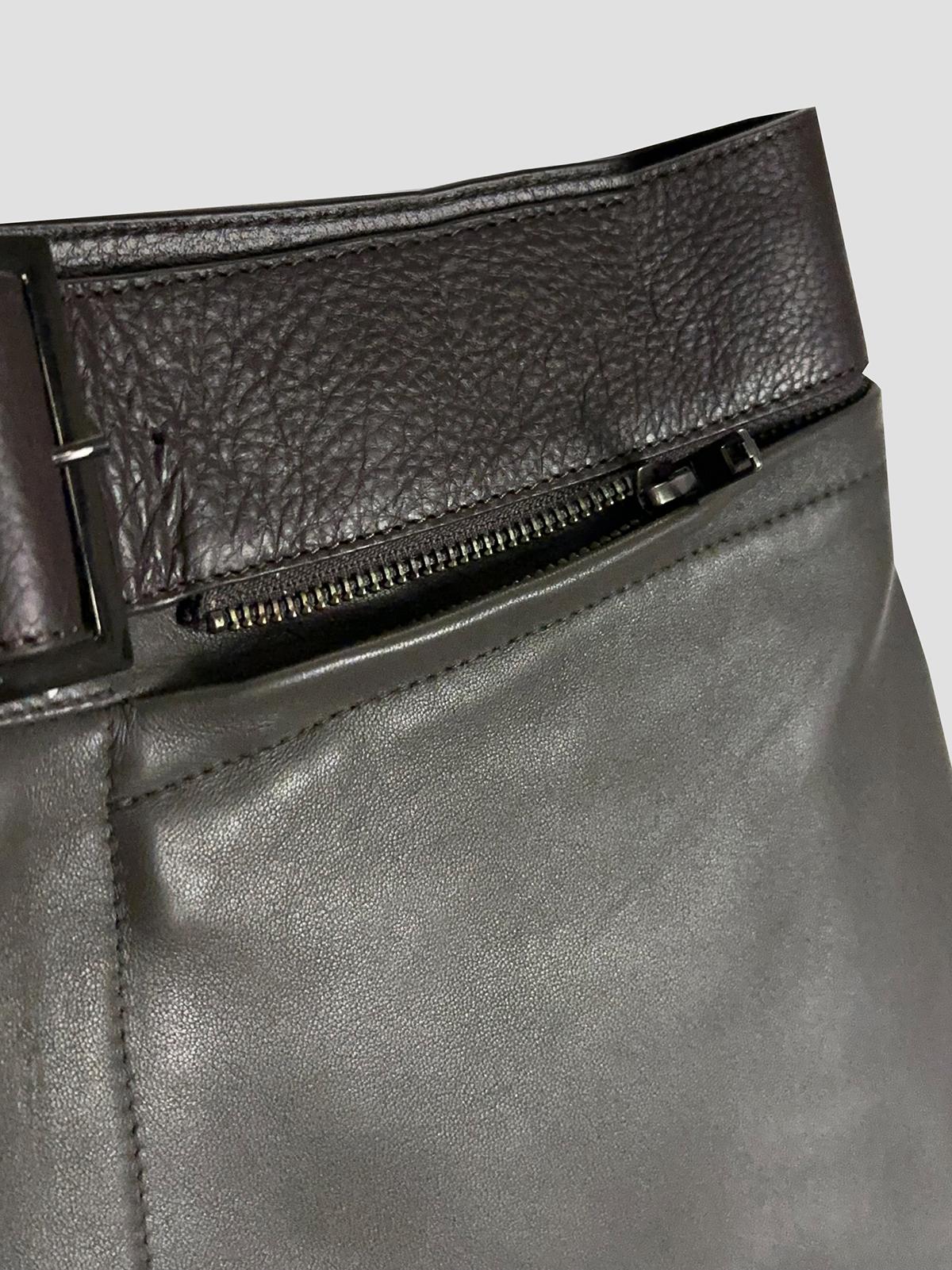 Rali - zipped leather pants