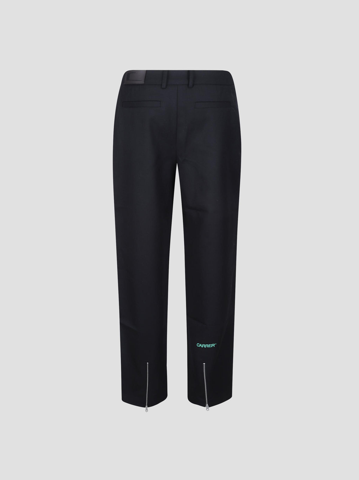 Bond zip-hem wool trousers