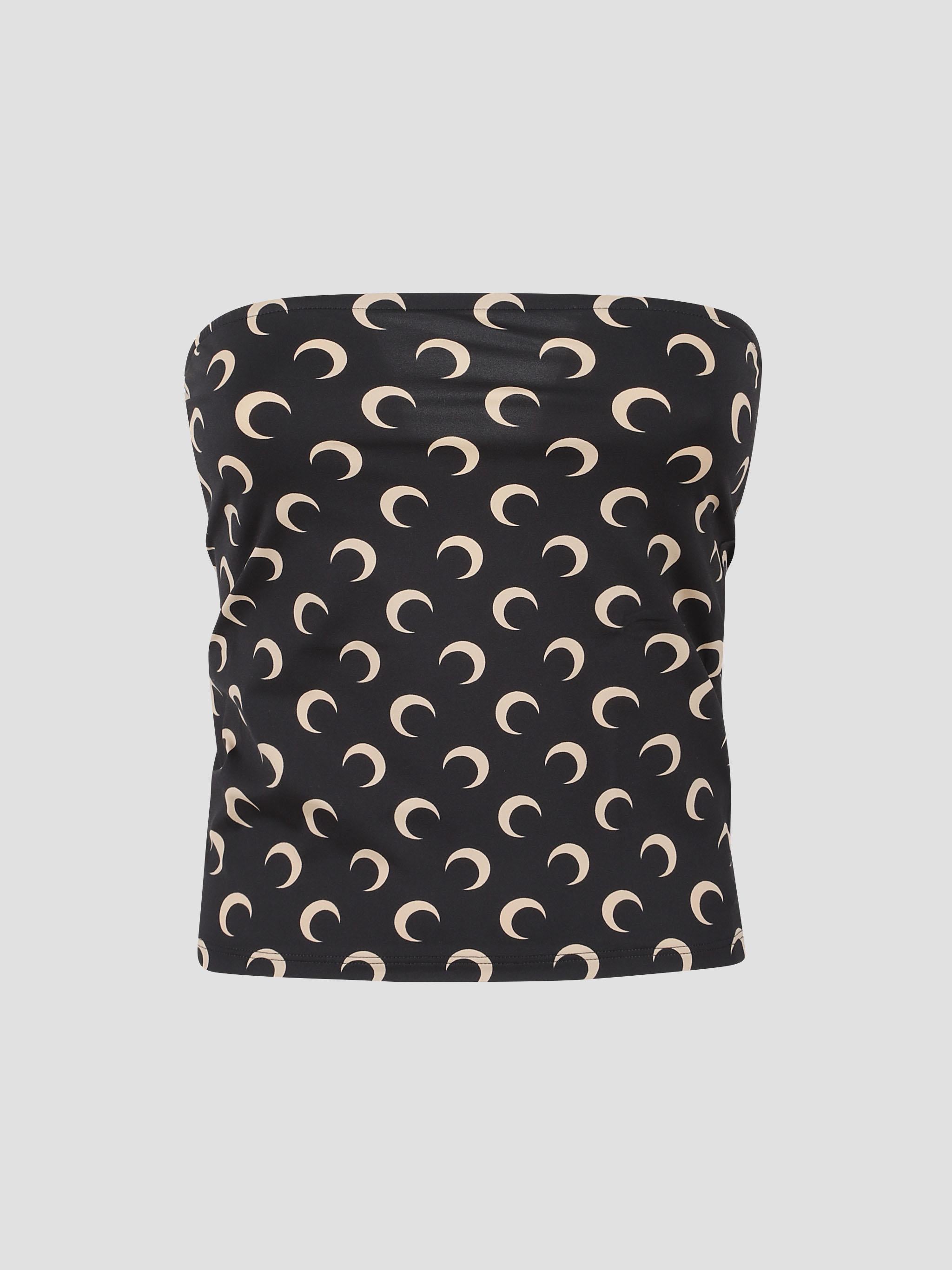 Moon printed tube top