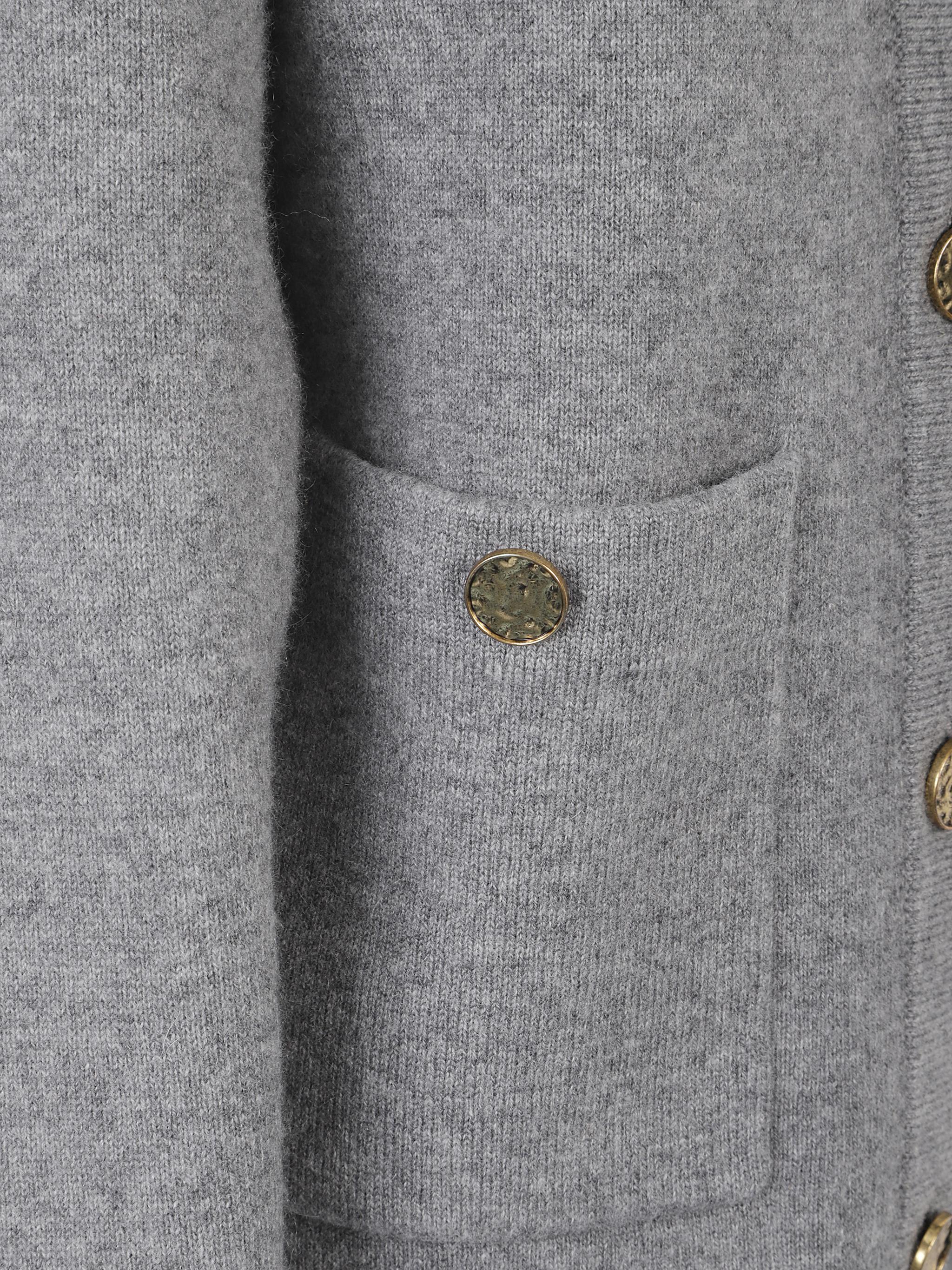 Hammered button cardigan