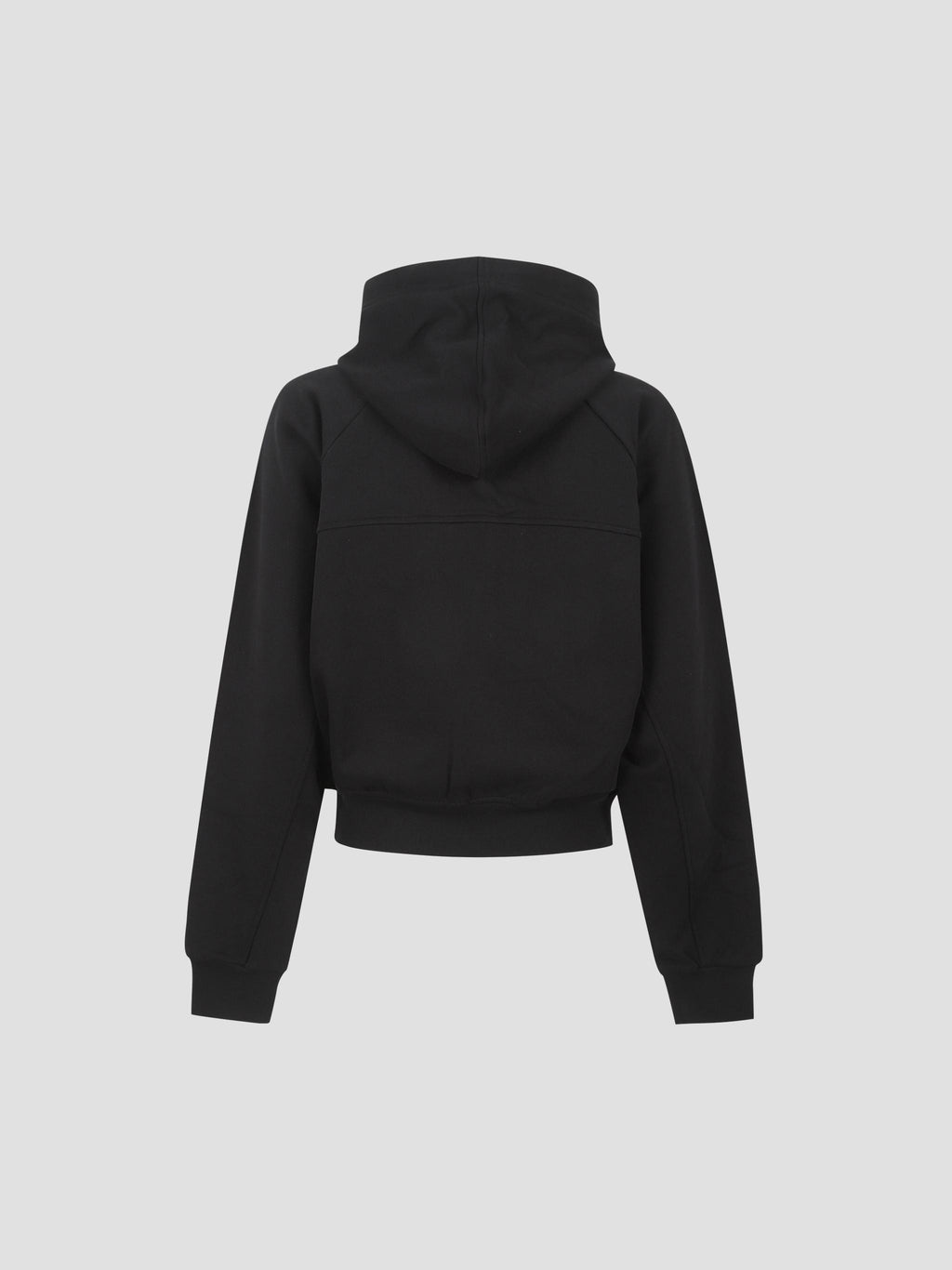 Cropped raglan zip hoodie