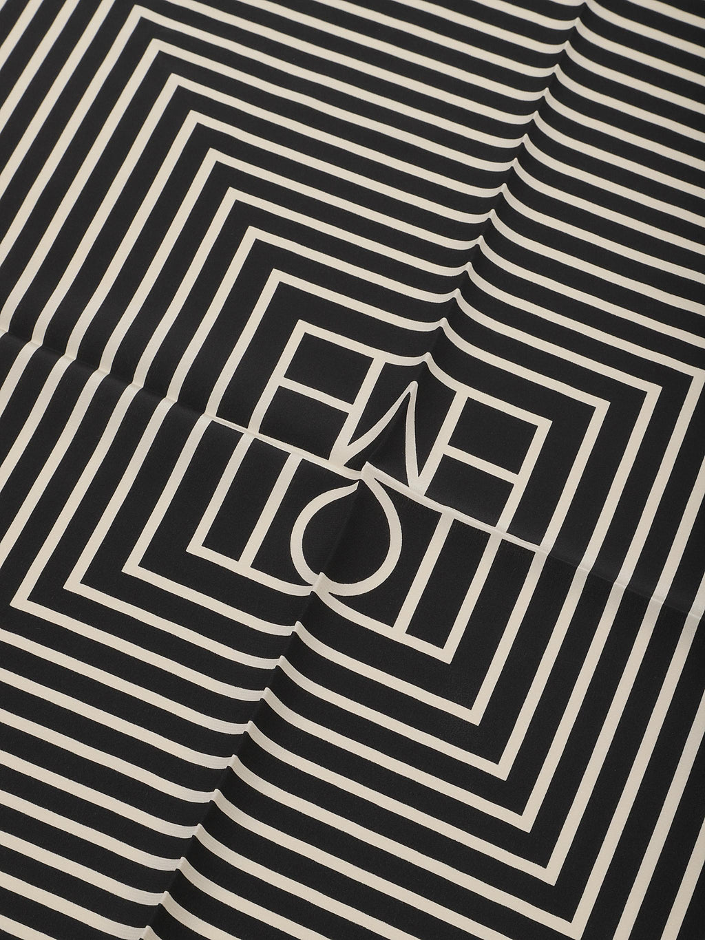 Signature monogram silk scarf