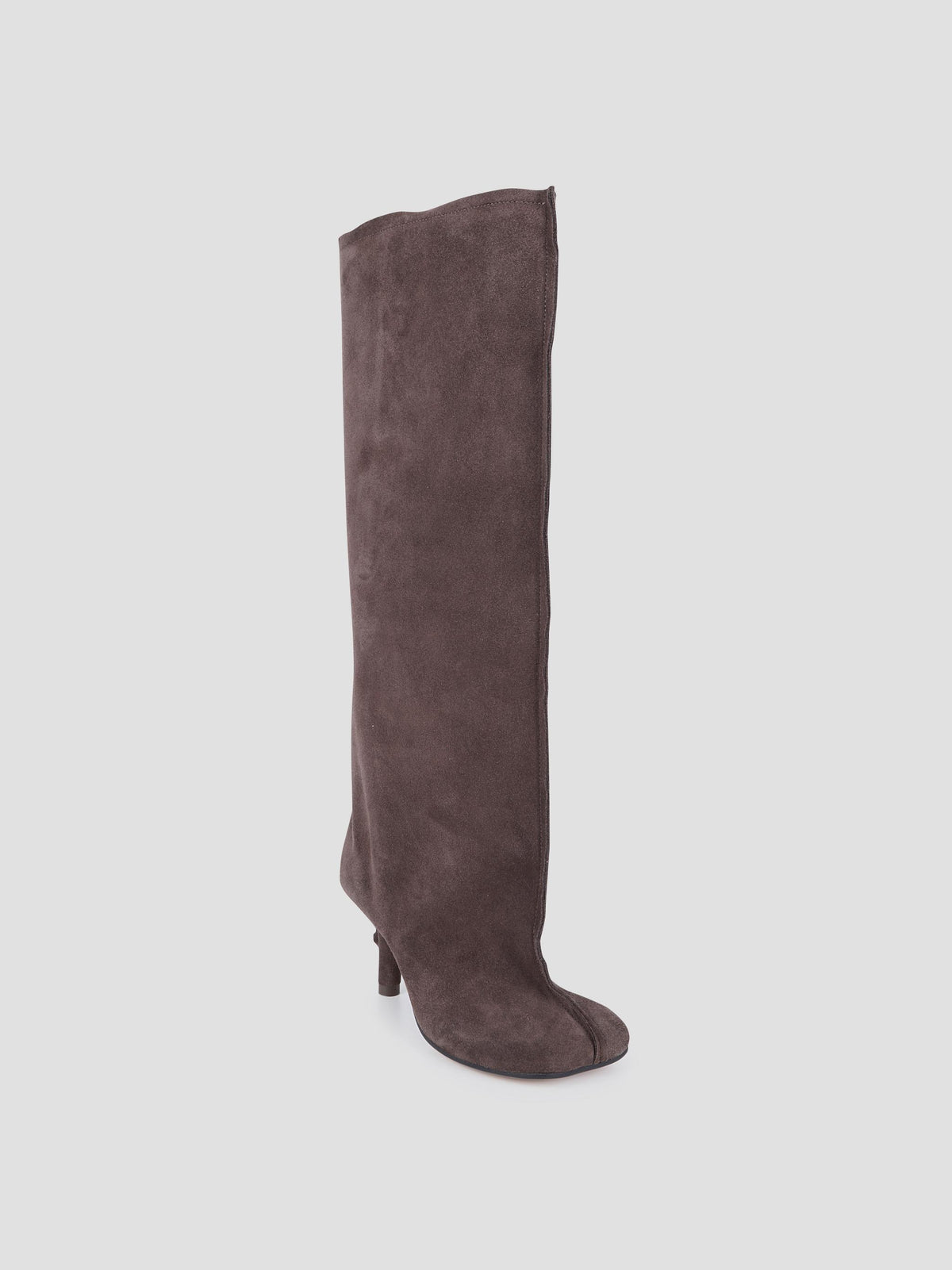 Anatomic suede knee-high boots