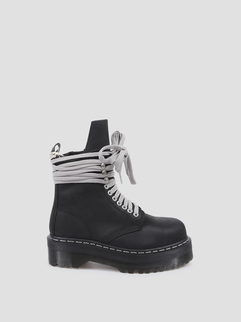 Rick owens dr martens quad sole steel toe boot