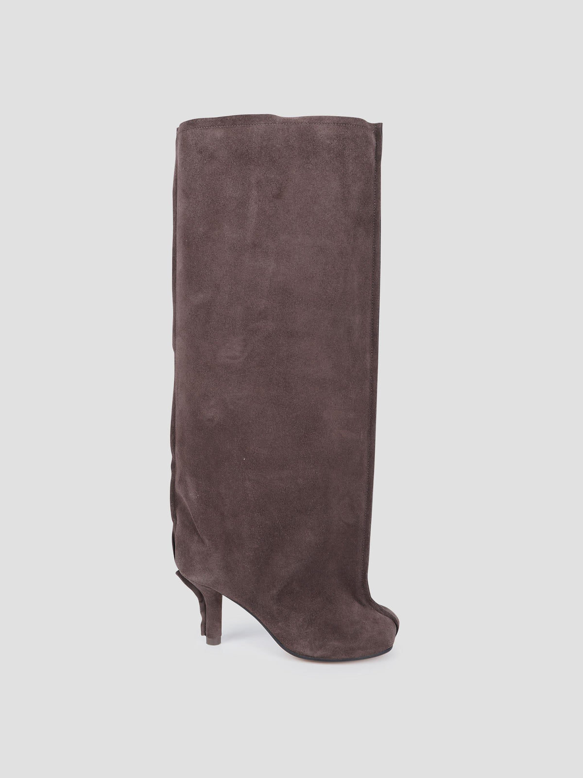 Anatomic suede knee-high boots