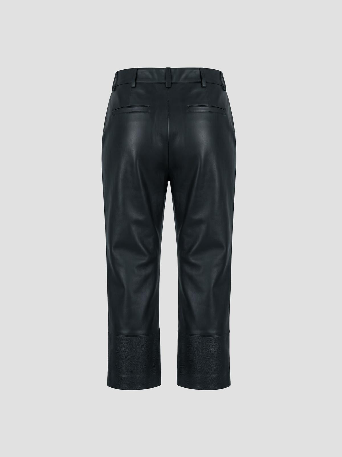 Lior leather capri pants