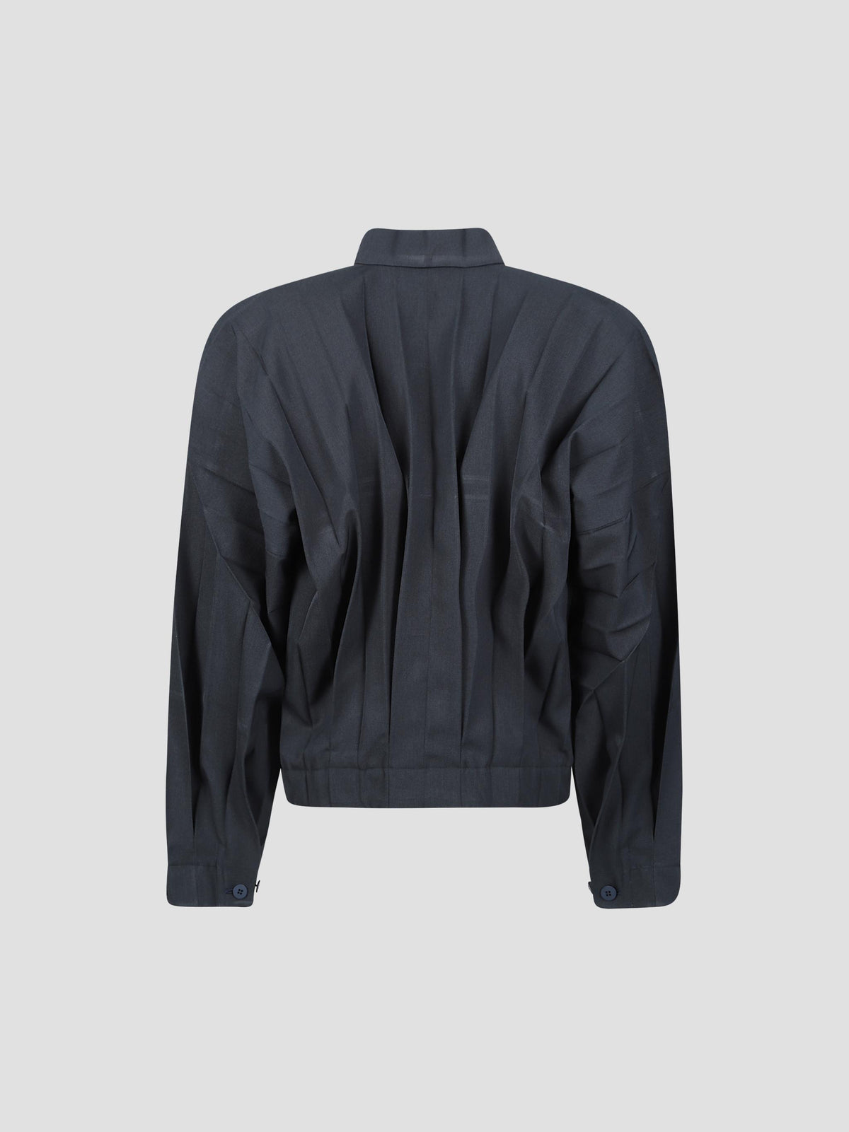 Edge ensemble pleated jacket