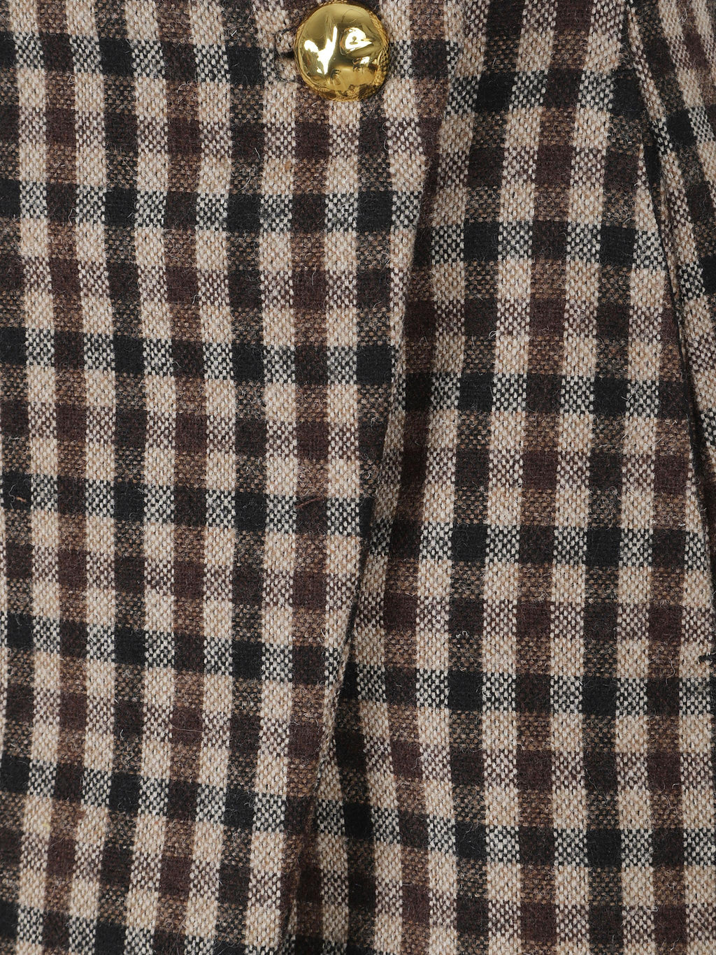 Check wool mix skirt