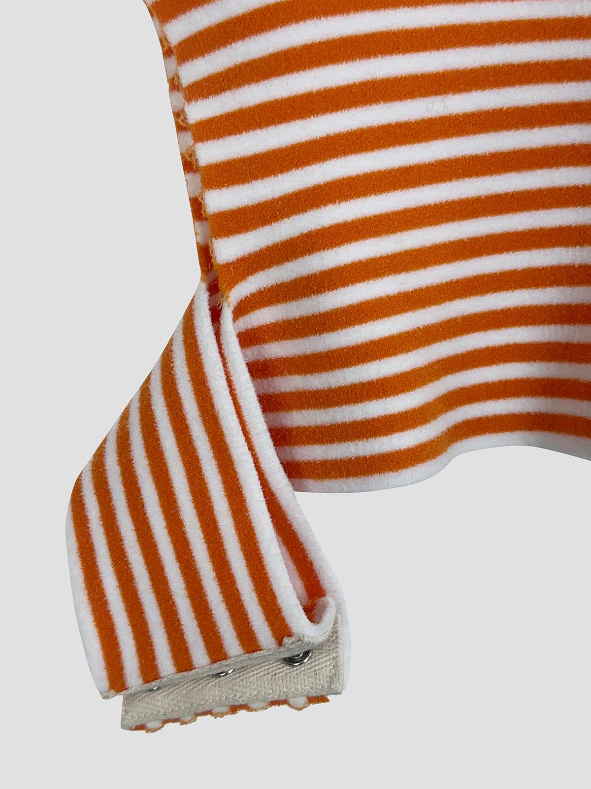 Mix synthetic extra stretch striped asymetric body