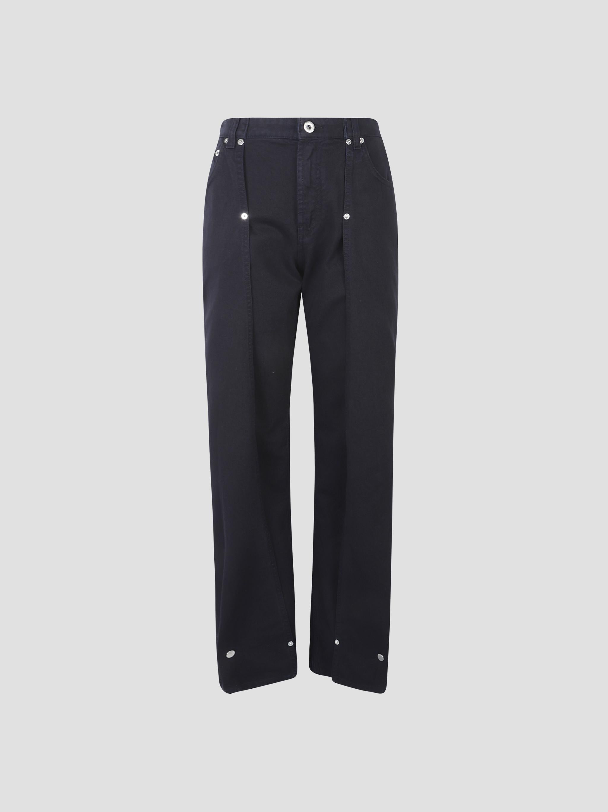 Overdyed denim trousers