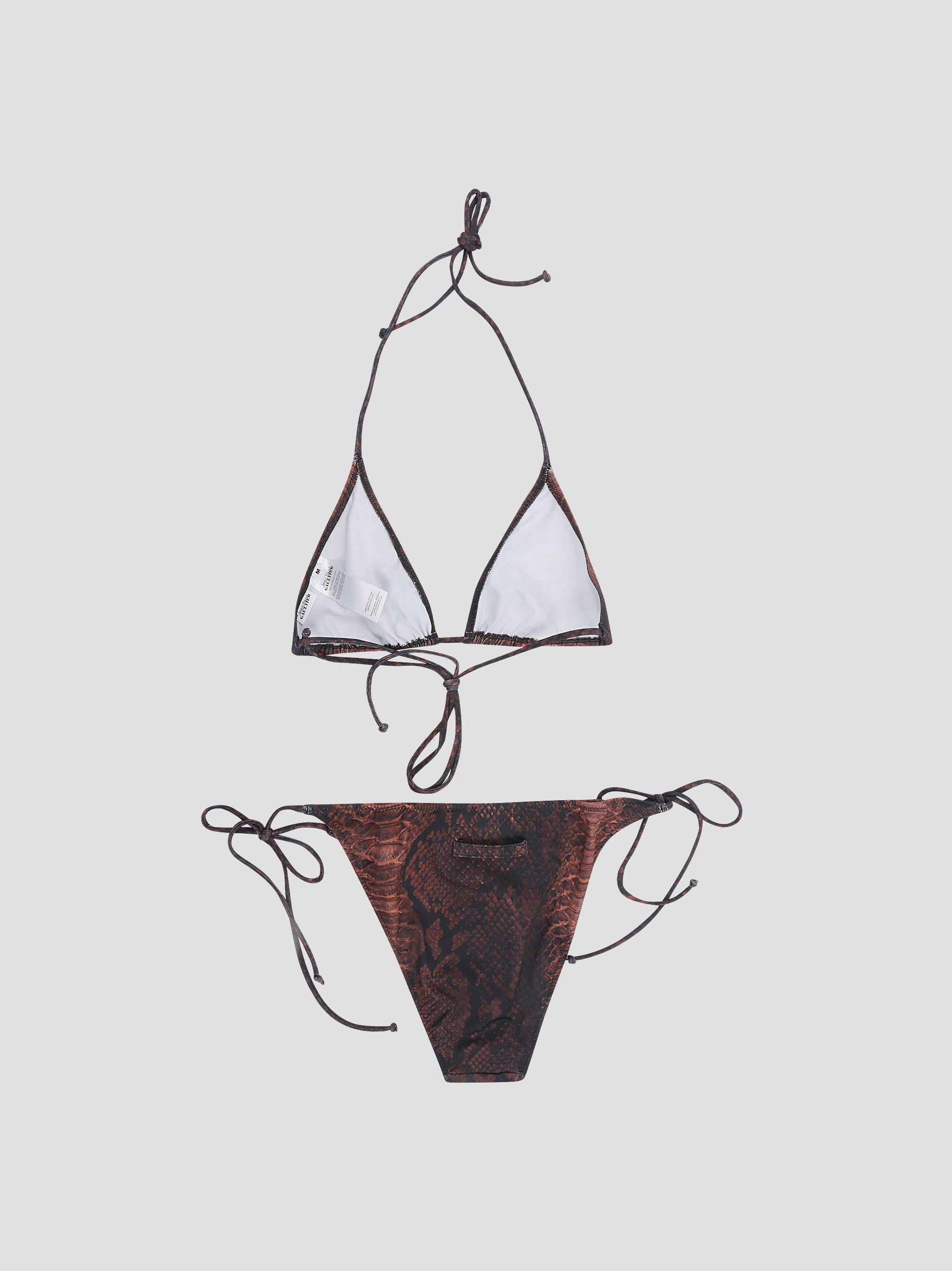Bikini set printed "python"