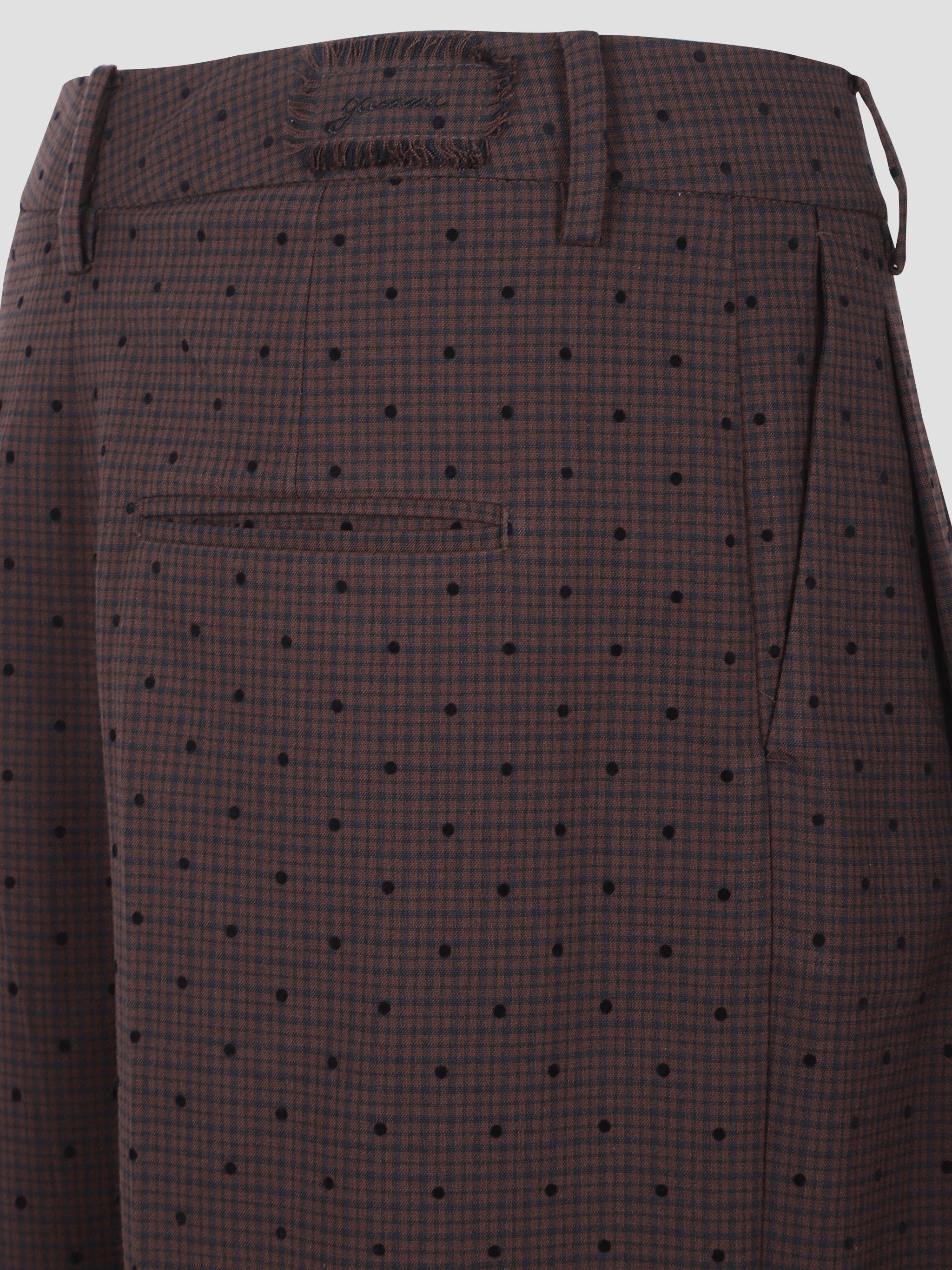 9913 flock check suiting pants