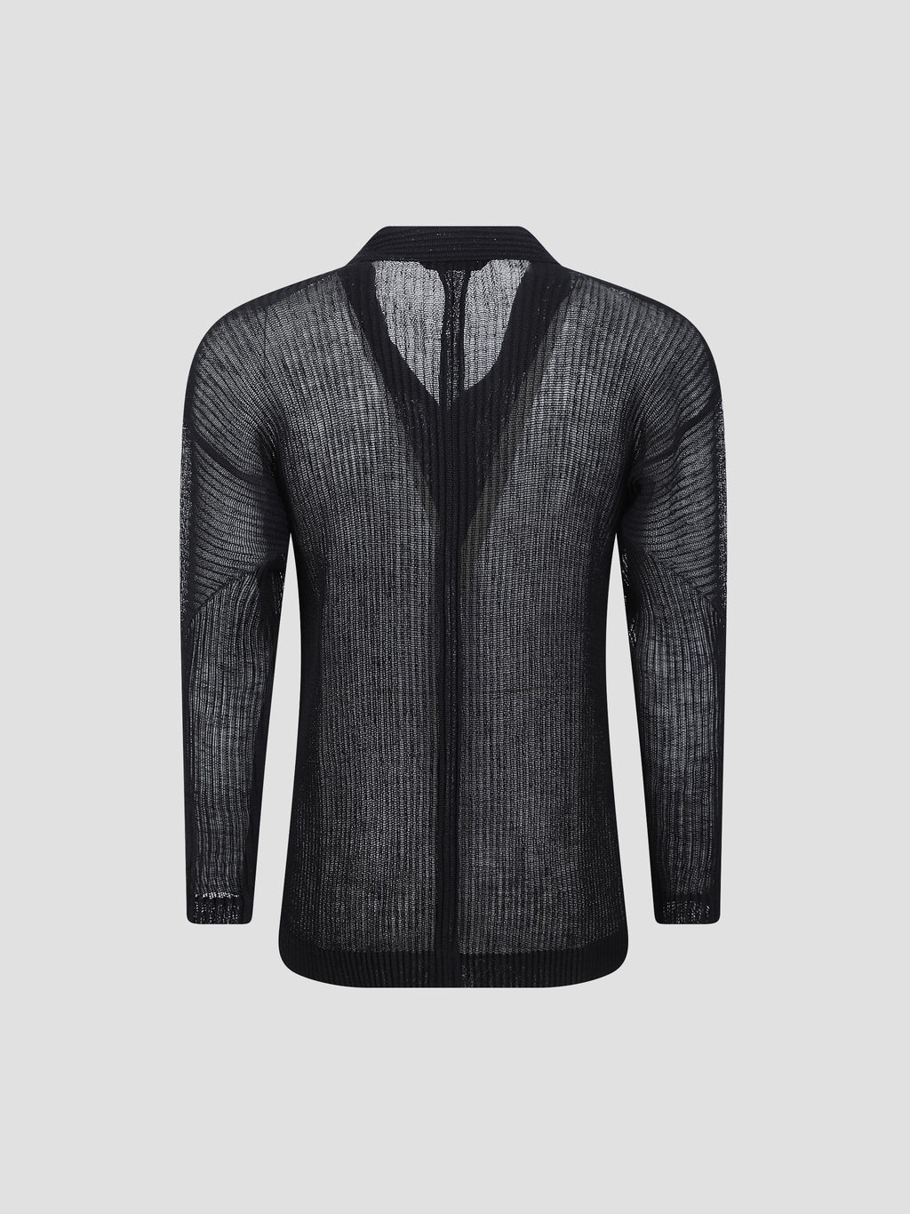 Rustic mesh pleated shirt