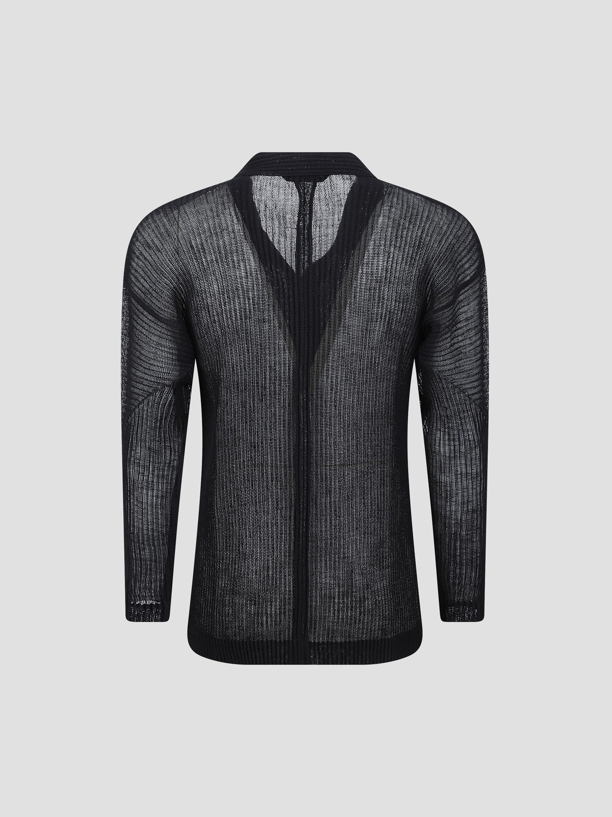 Rustic mesh pleated shirt
