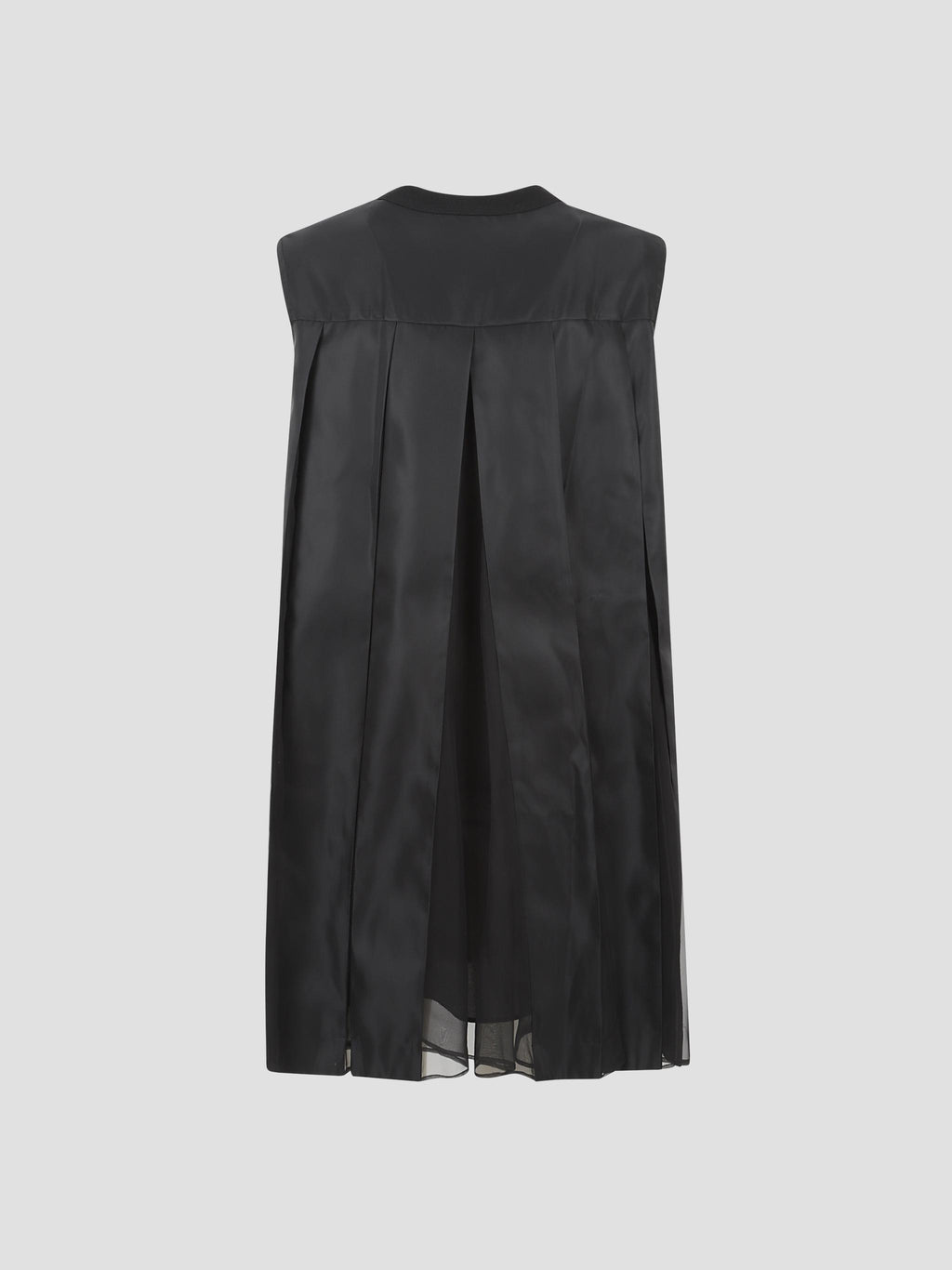 Cotton jersey-nylon twill dress