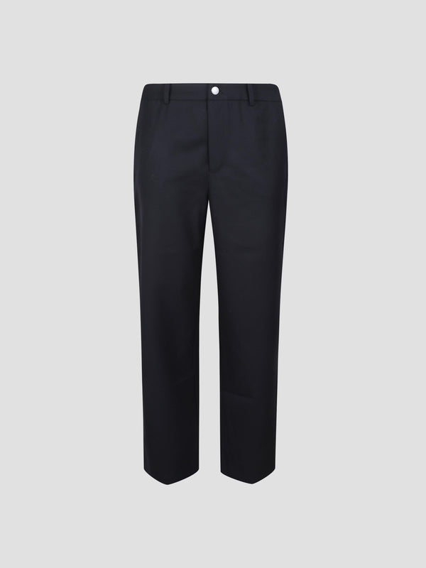 Bond zip-hem wool trousers