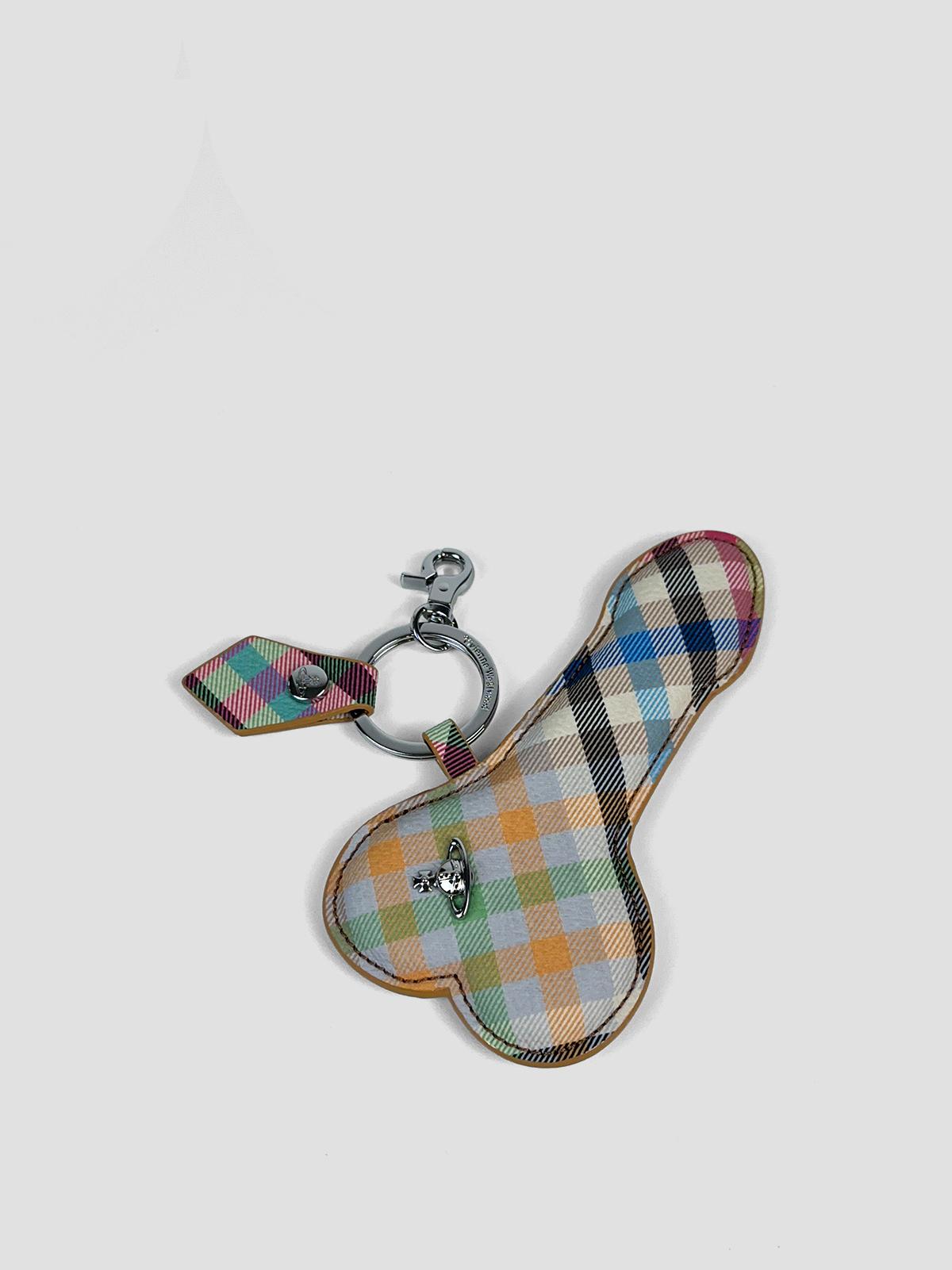 Flat penis keyring