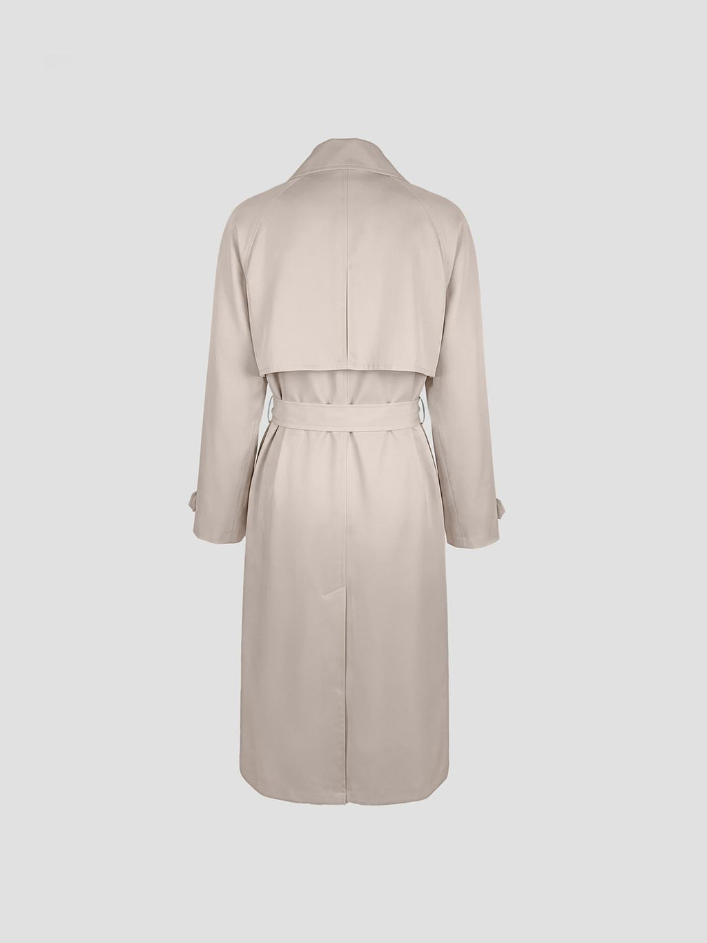 Veyron fluid twill trench coat