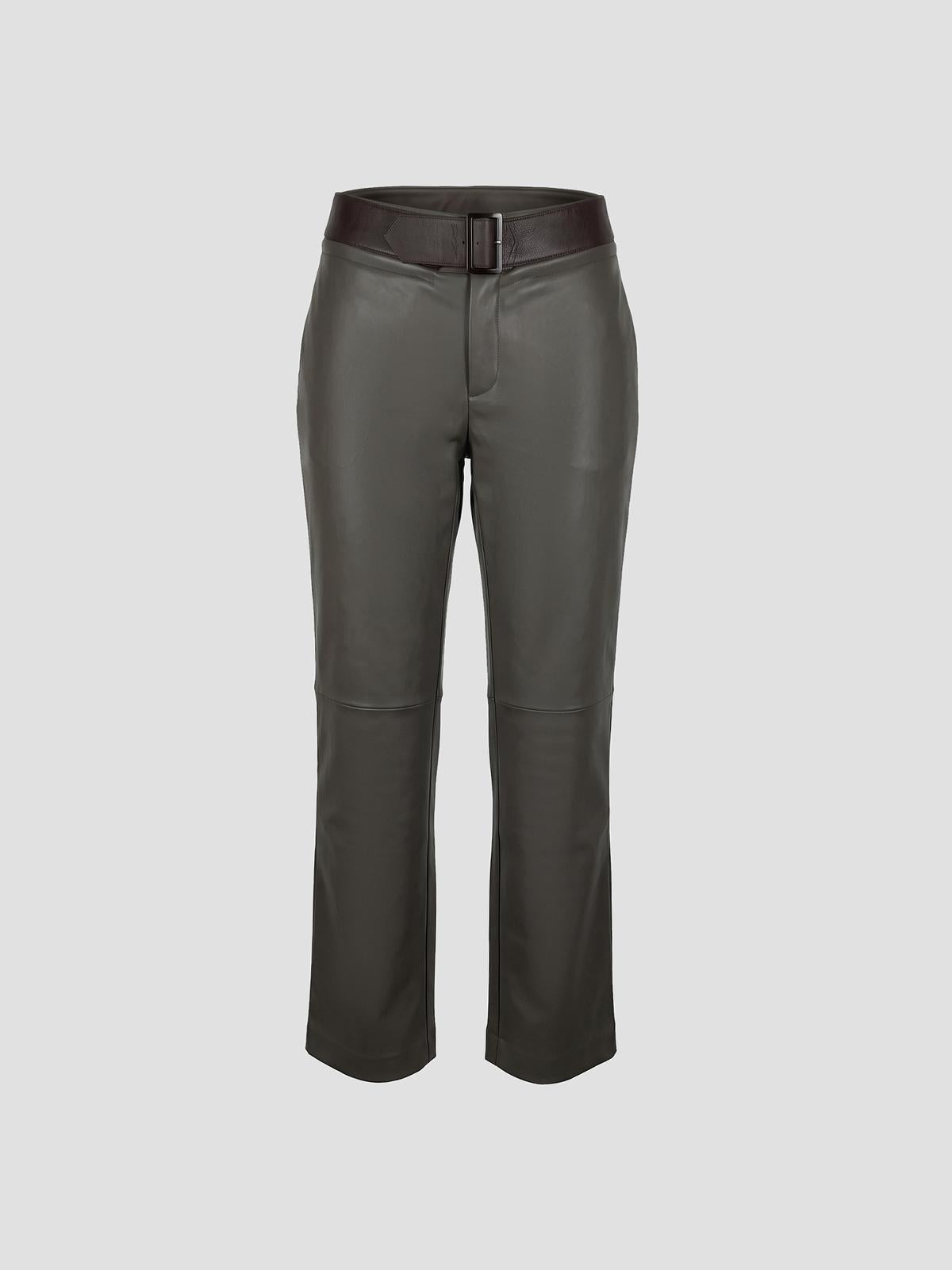 Rali - zipped leather pants