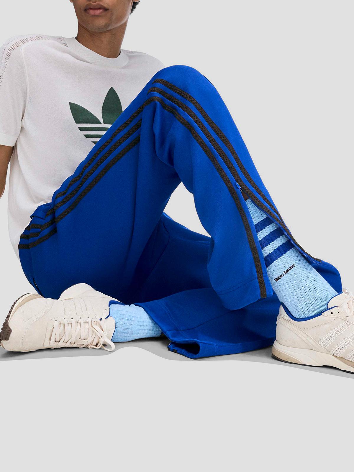 Wales bonner drop-crotch track pants royal blue