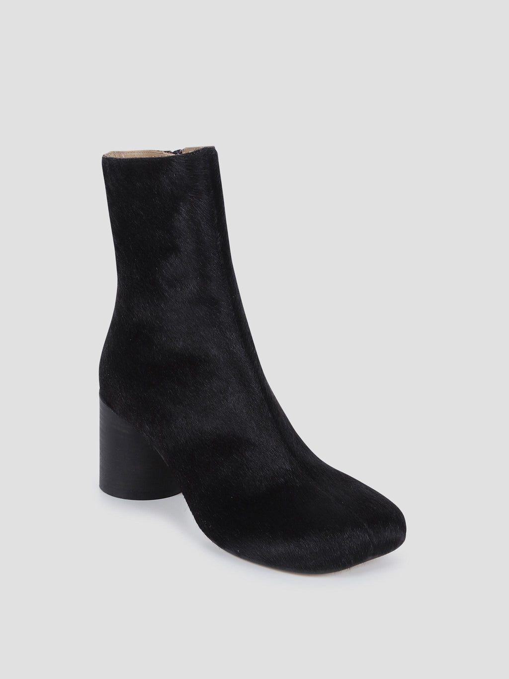 Haircalf square-toe ankle boots