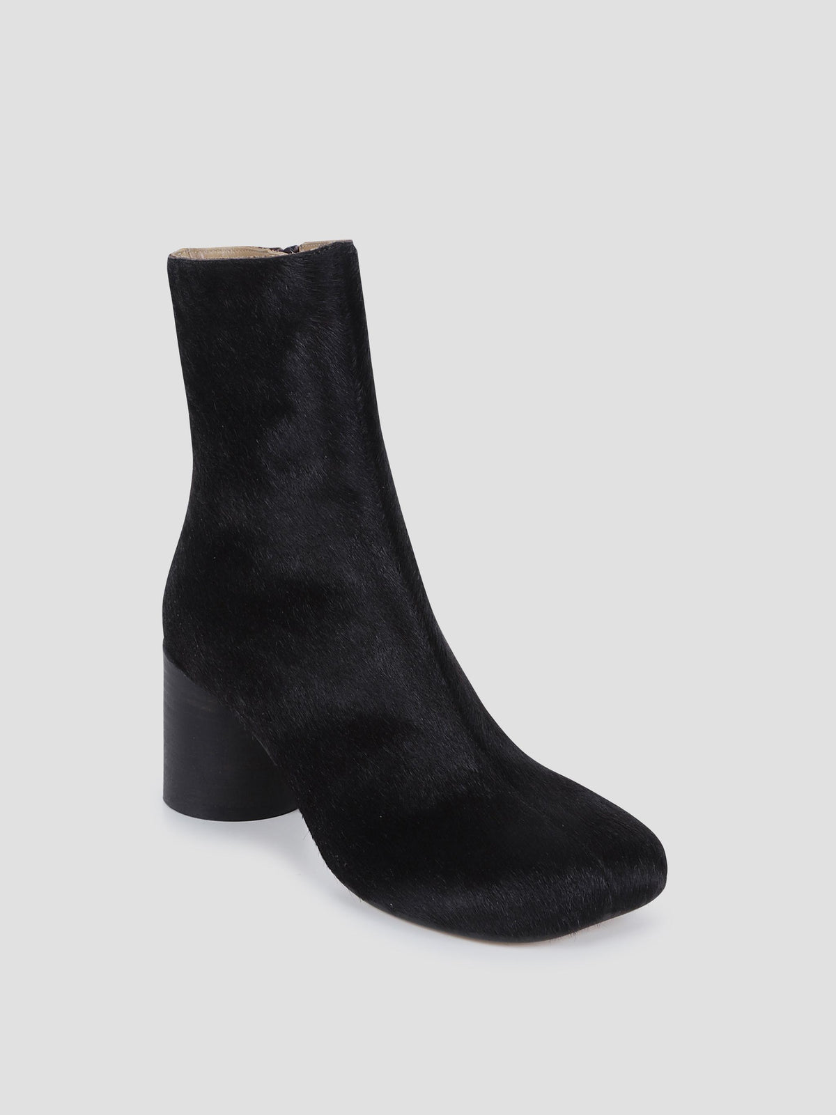 Haircalf square-toe ankle boots