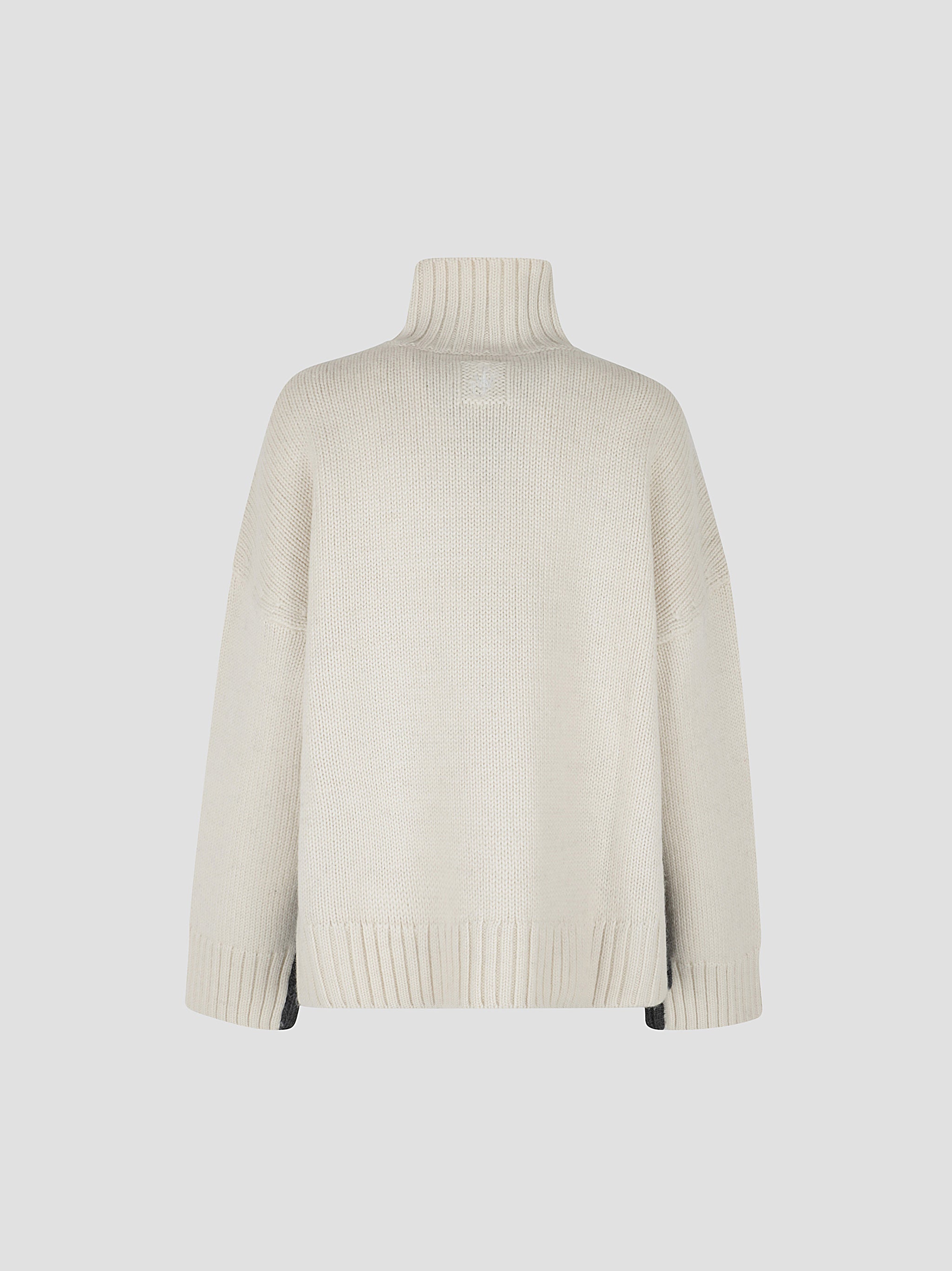Two tone patch pocket jumper