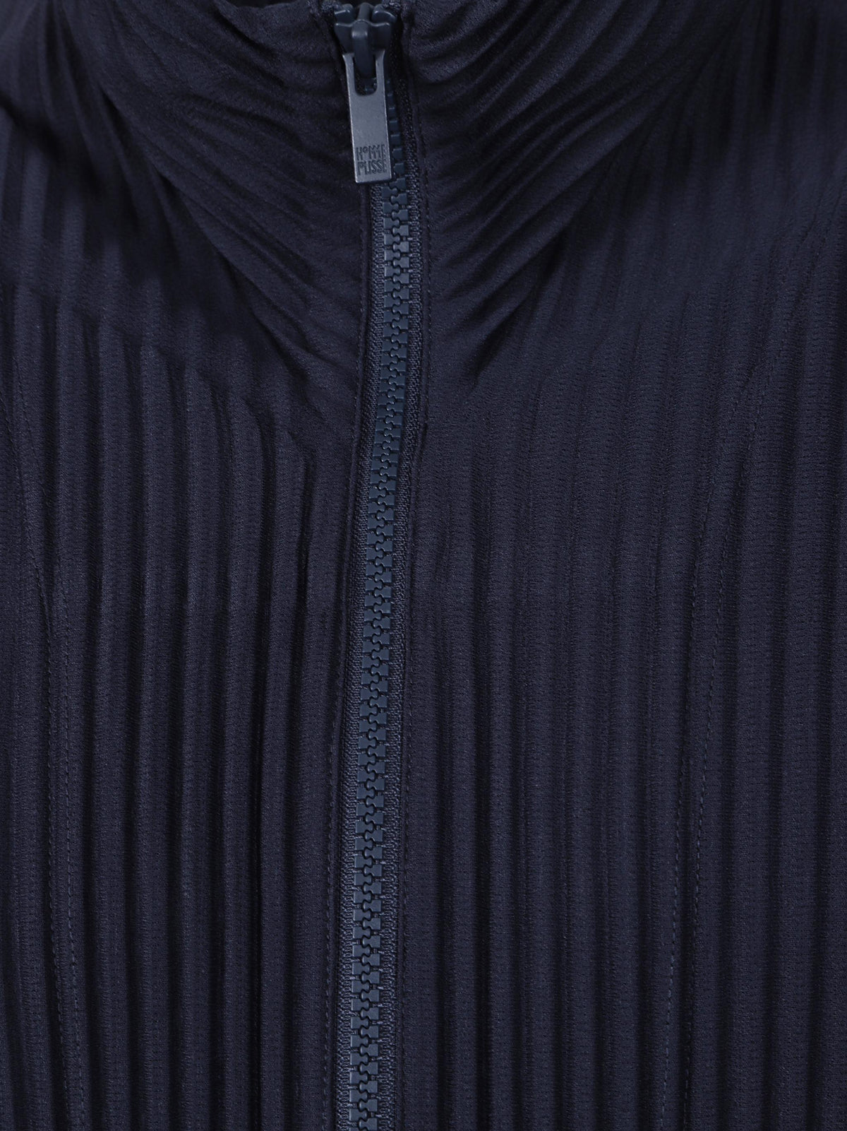 Basics pleated zip cardigan