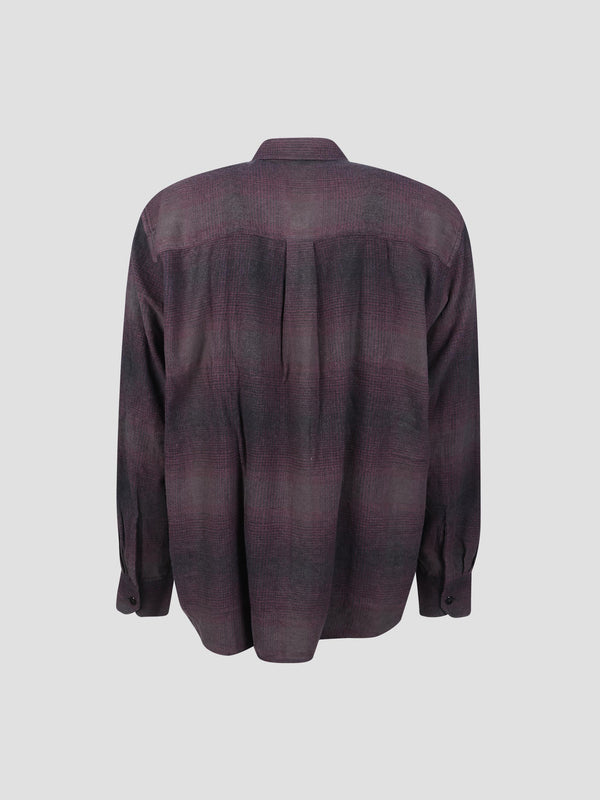 Above shirt check shirt