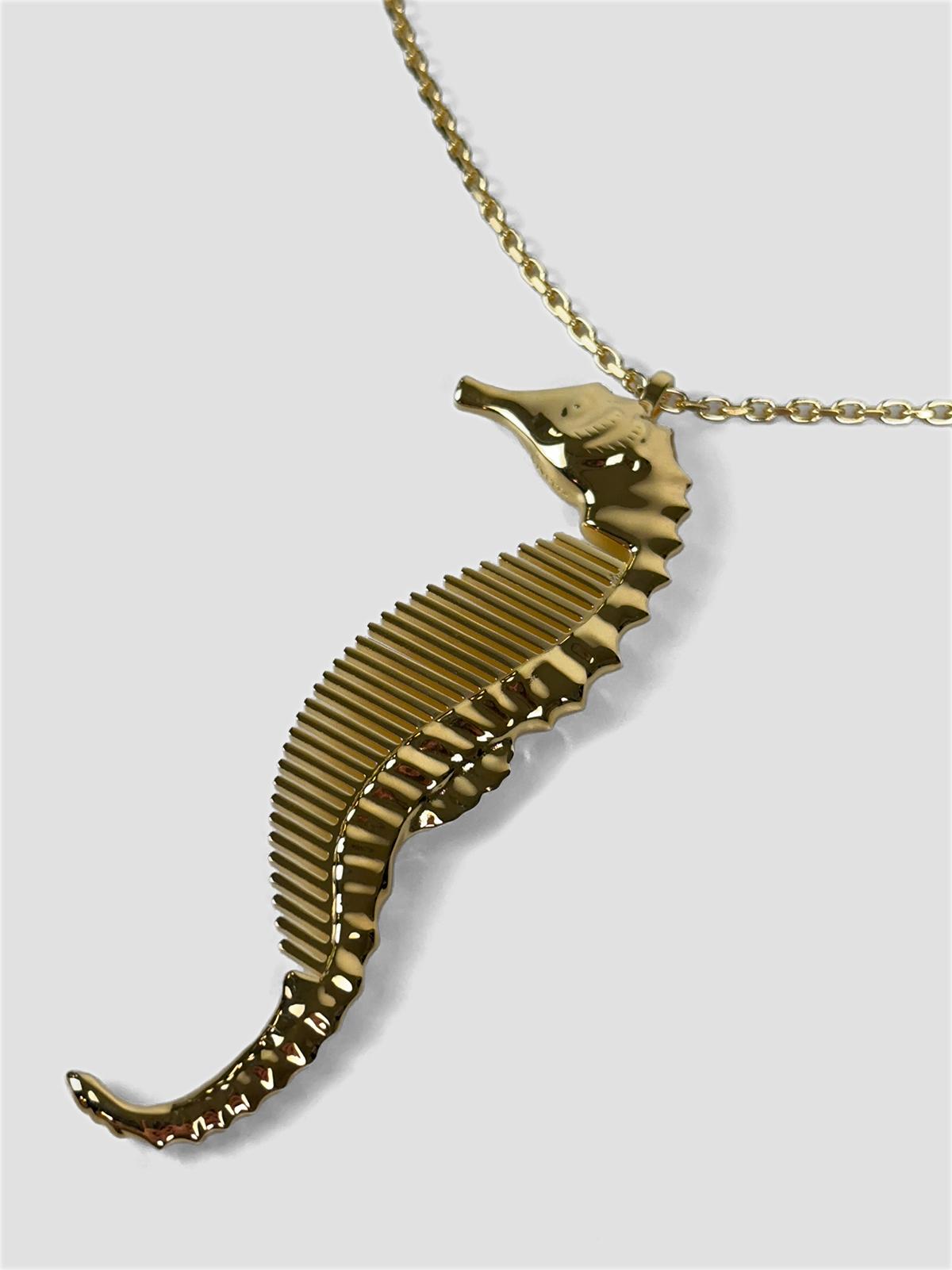 Horse comb necklace
