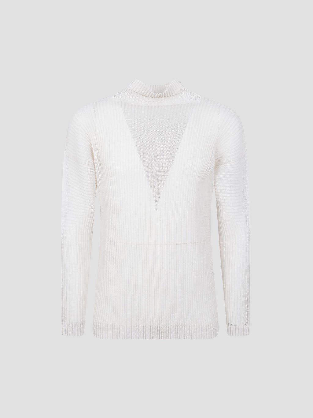 Rustic mesh high-neck top