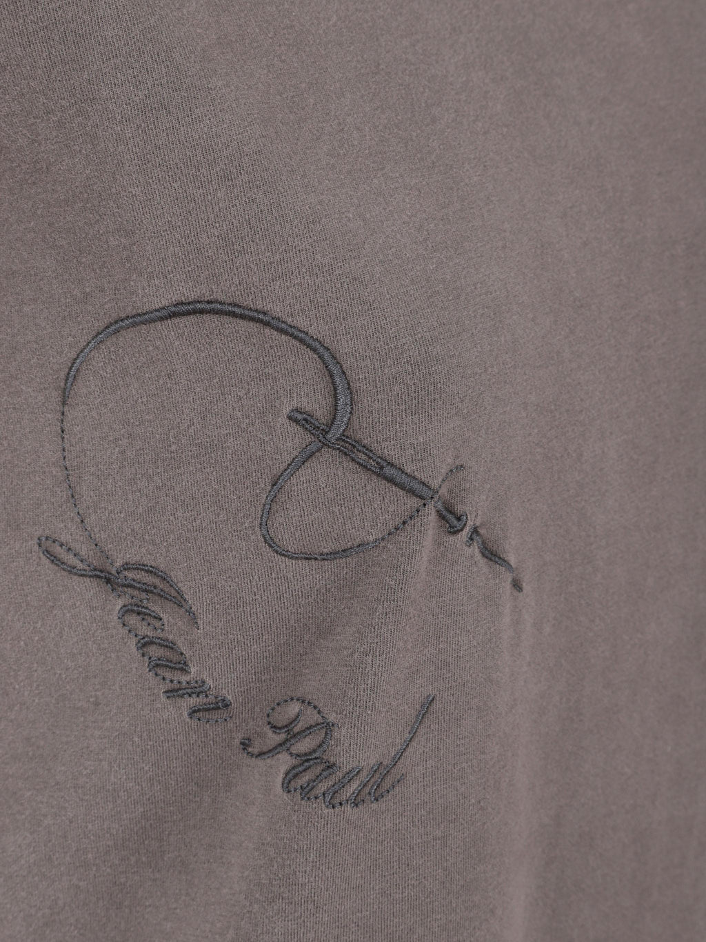 Stretch cotton baby tee embroidered