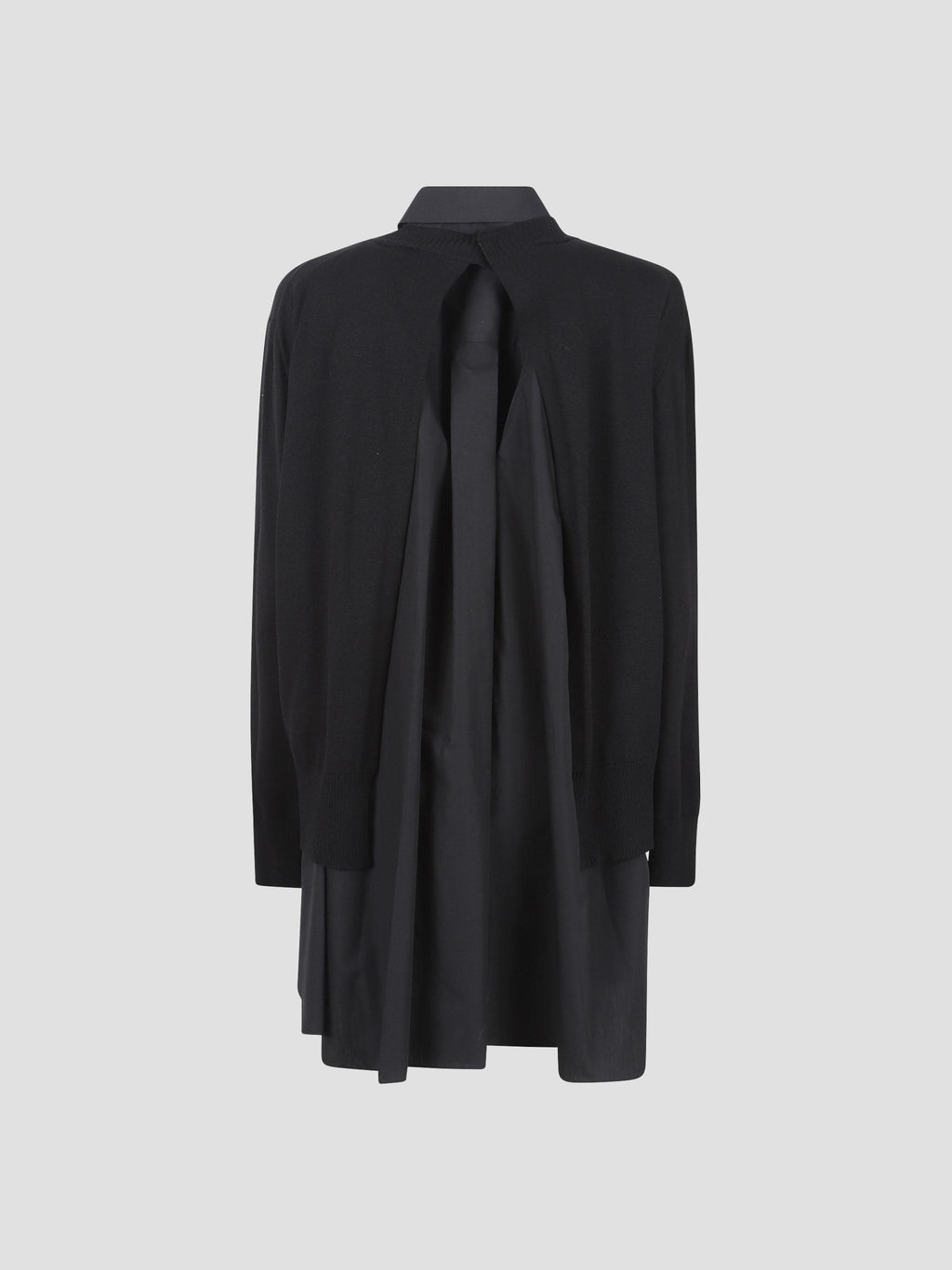 Poplin-cotton knit dress