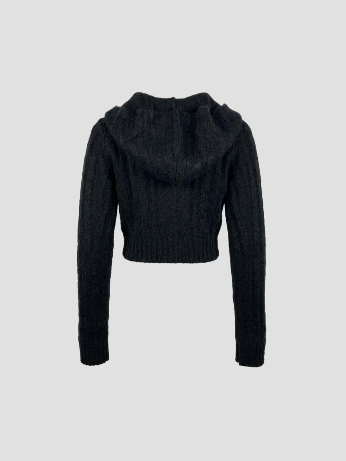Ls cropped hooded top