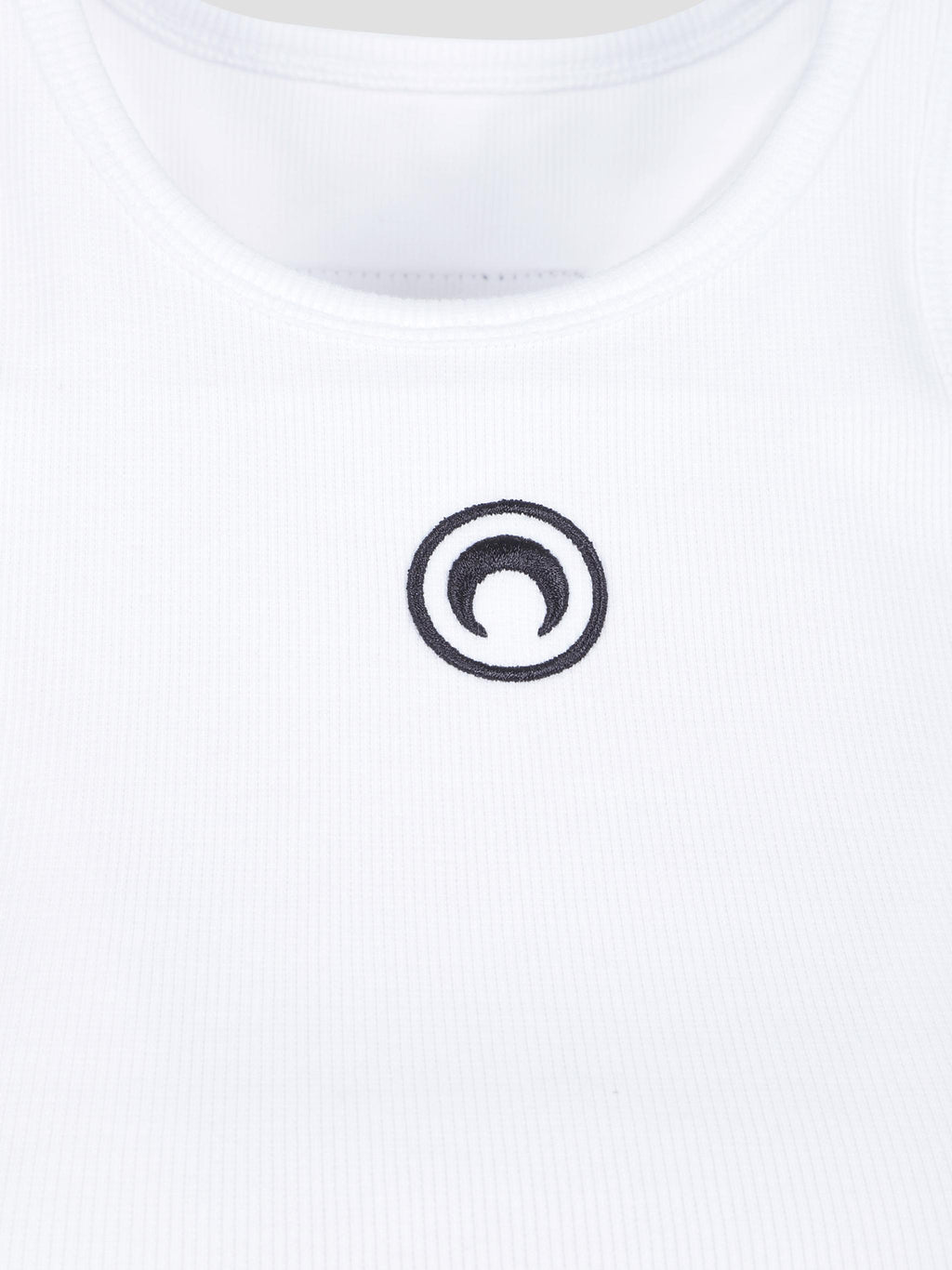 Moon logo ribbed tank top