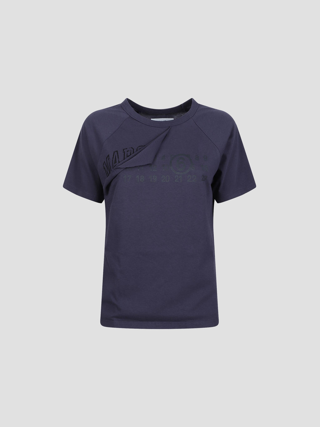 Distressed logo cotton t-shirt